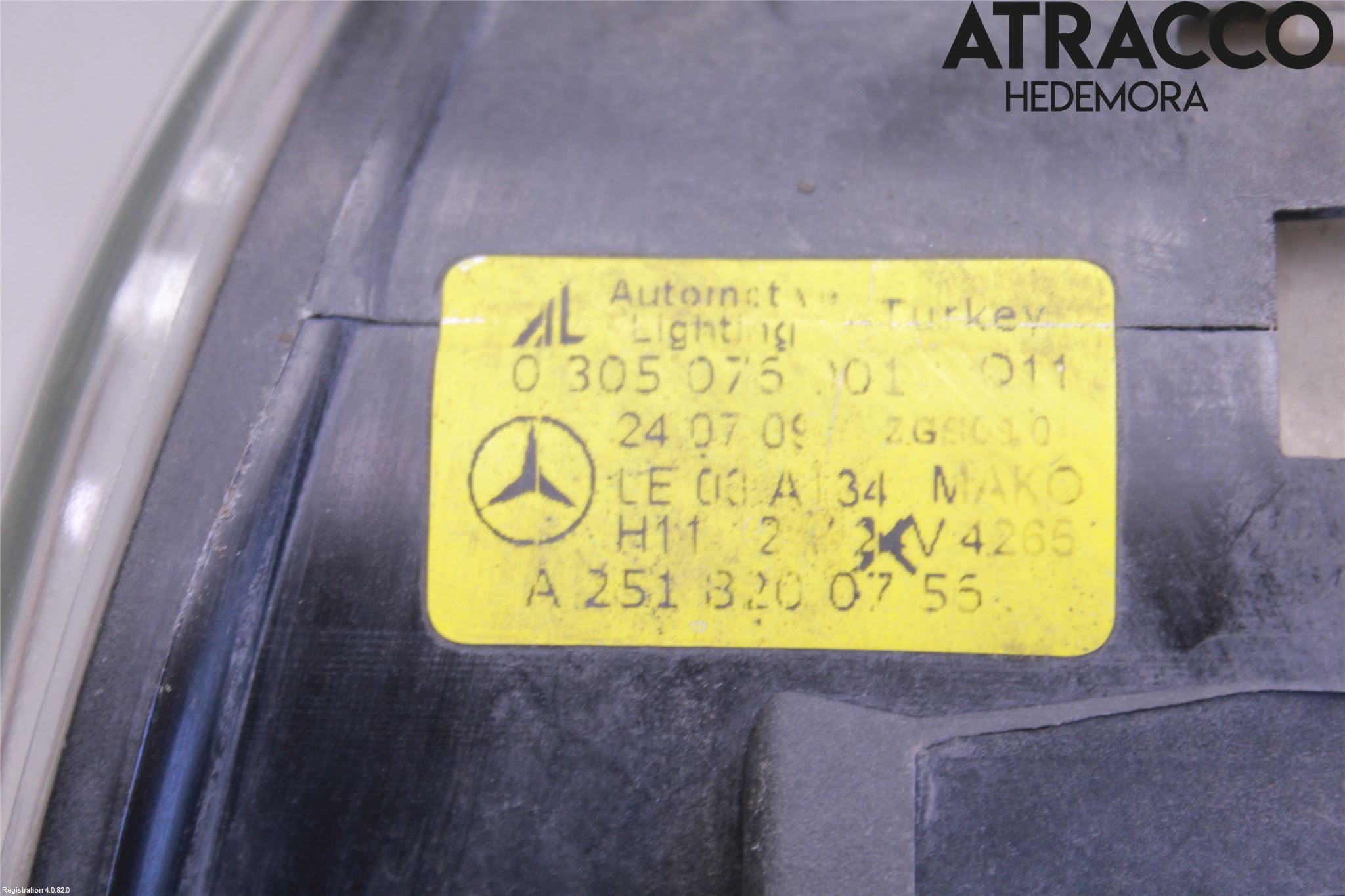 Mercedes-Benz MB GLK-KLASS (X204) 08-16 Frontlykt-Kurve-Tåkelys