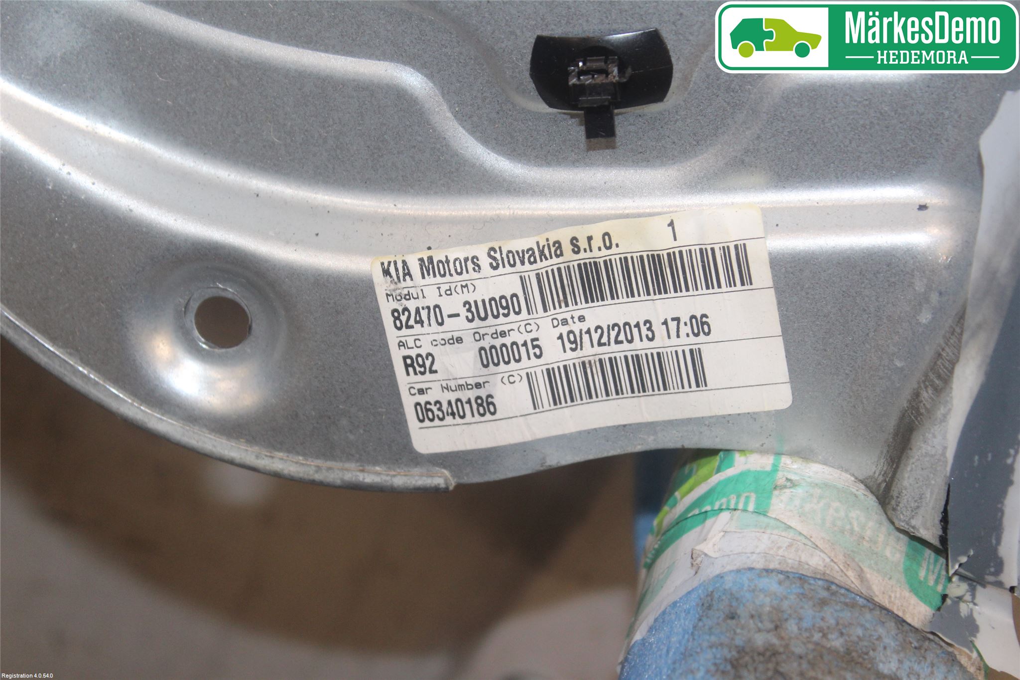 Kia SPORTAGE (SL) 11-15 Vindusheis El Komp