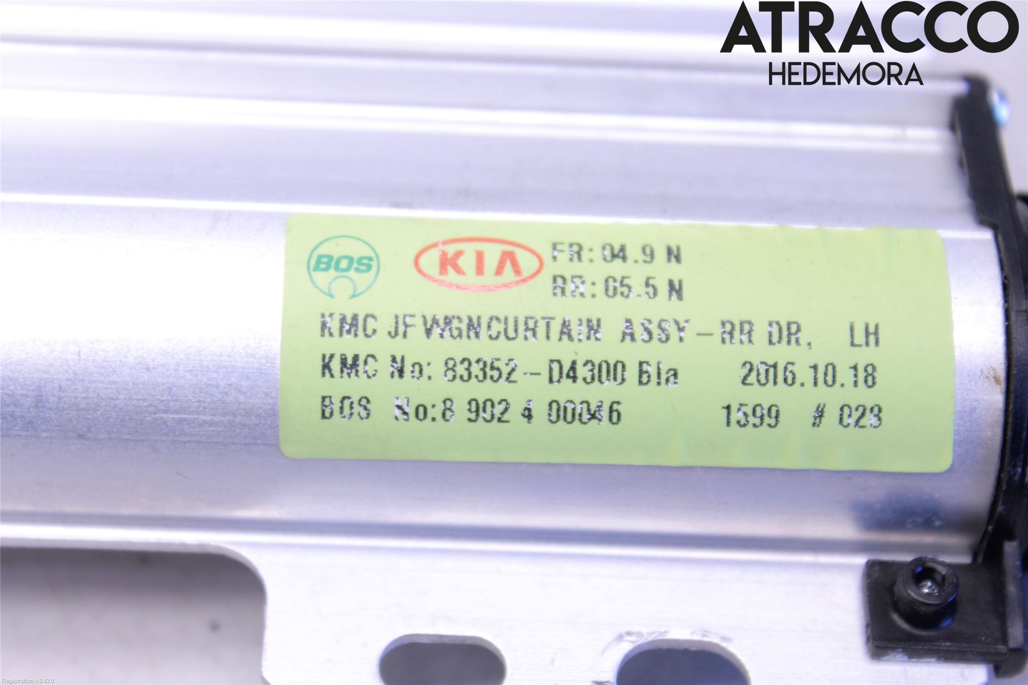 Kia OPTIMA 16-20 Innr Solskjerm