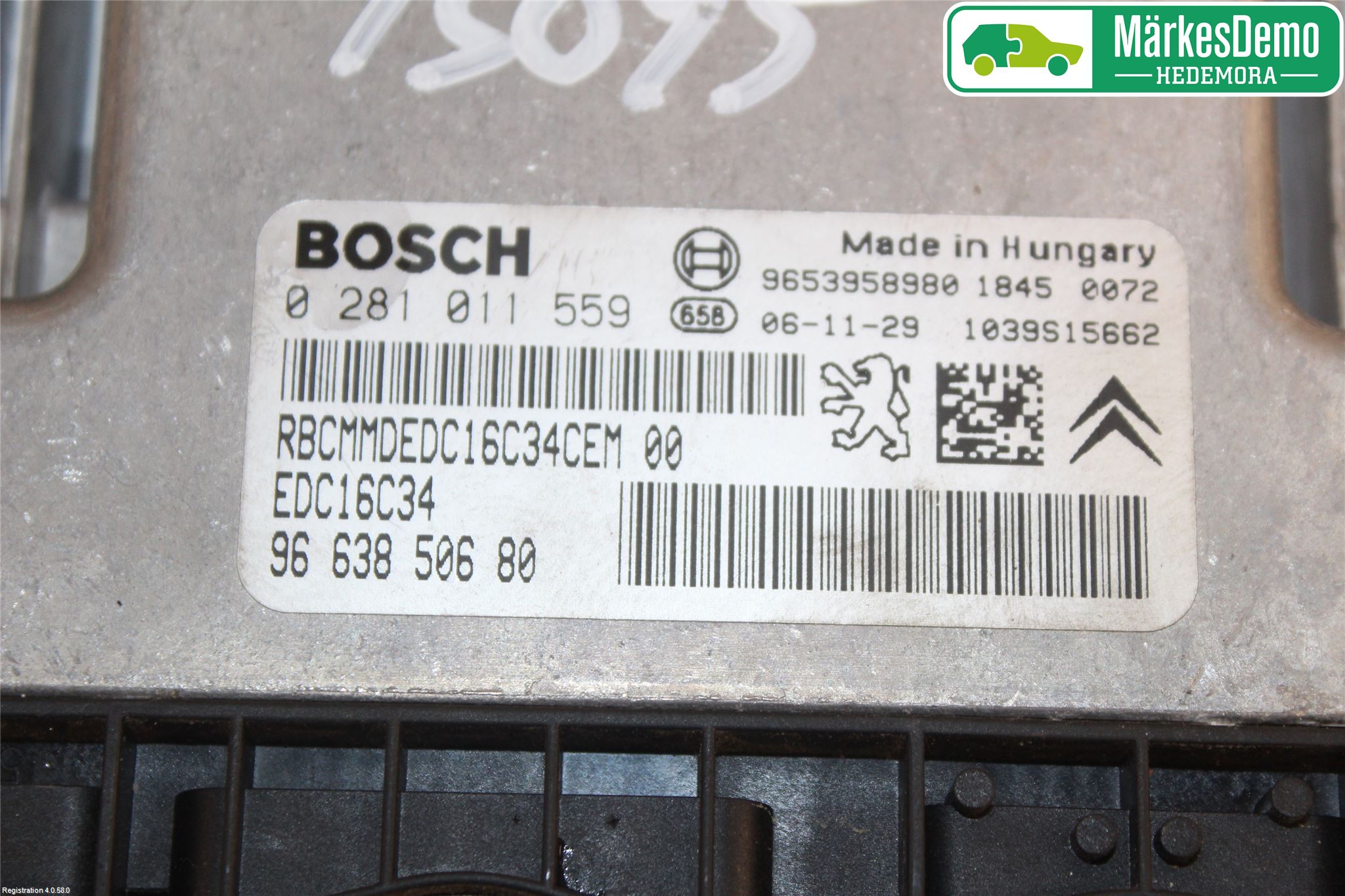 Citroen C3 05-10 Styreenhet Dieselpumpe