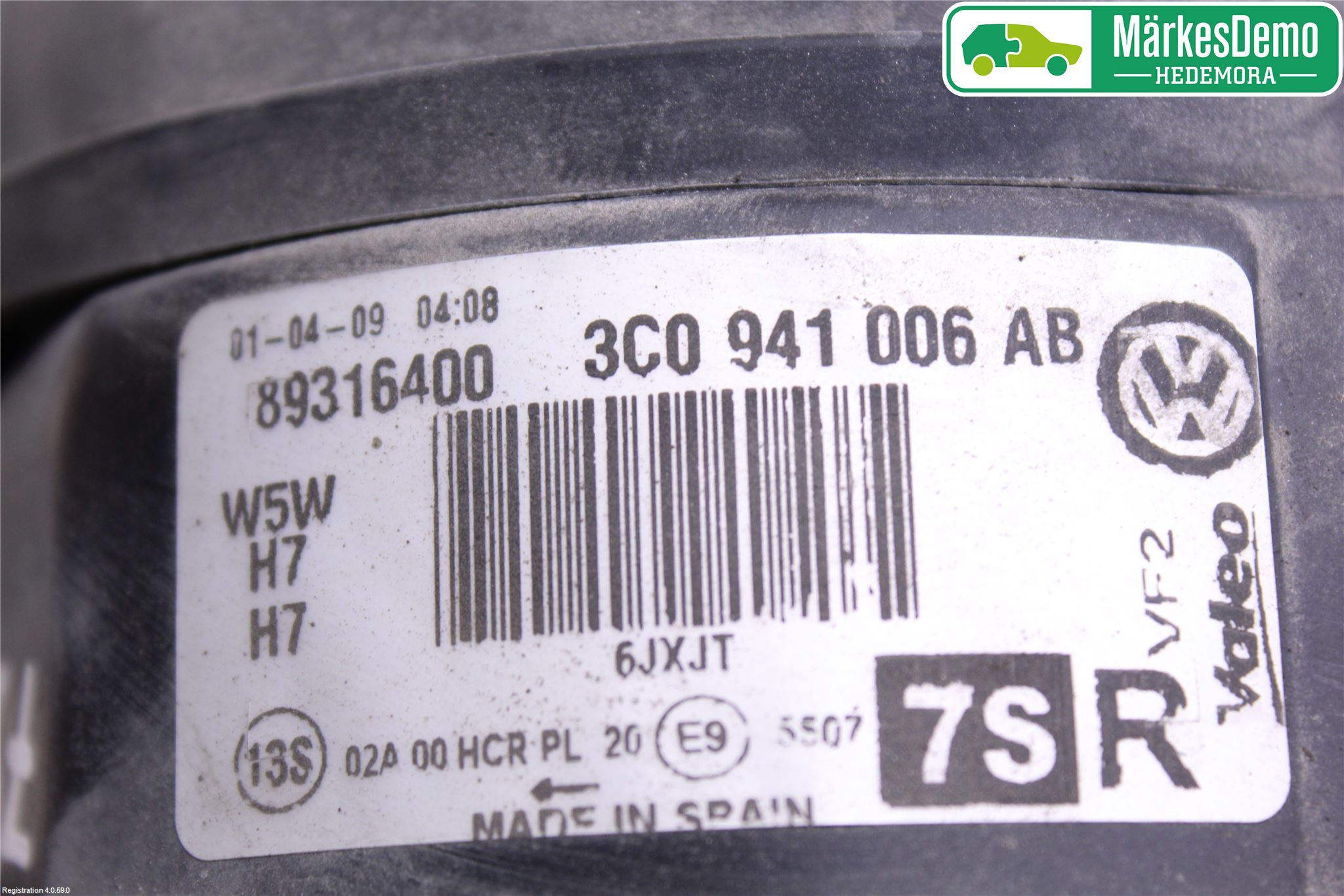 Volkswagen VW PASSAT 05-11 Frontlykt Høyre