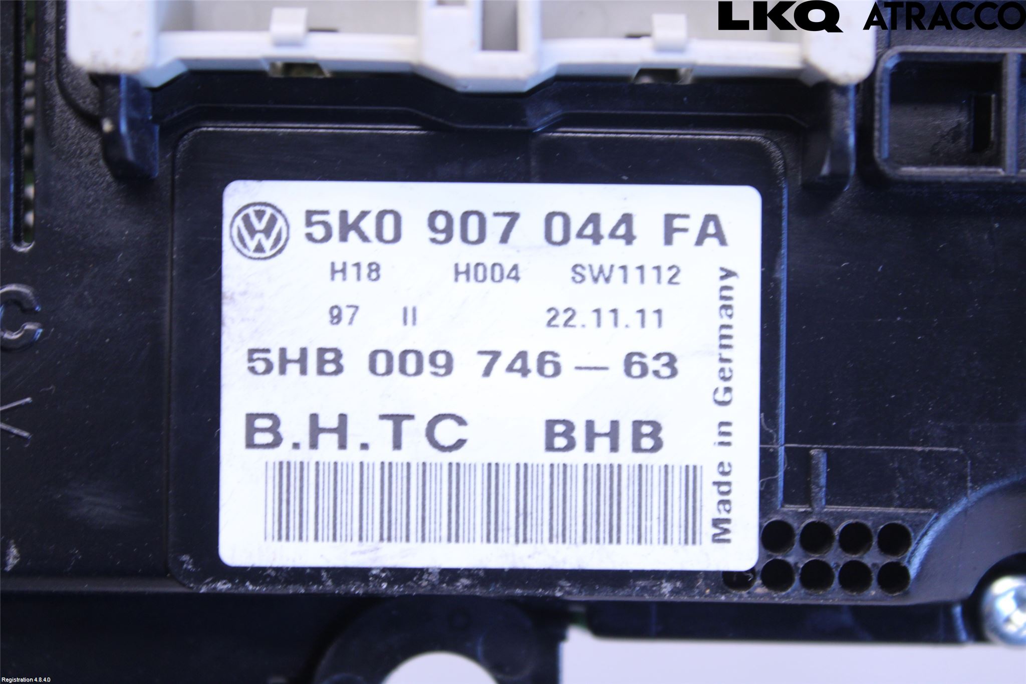 Volkswagen VW GOLF VI 09-13 Varme Ac Betjening-Display