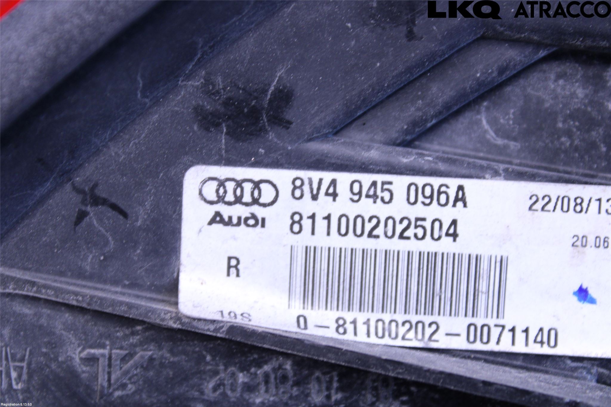 Audi A3/S3 8V 13-20 Baklykt Høyre