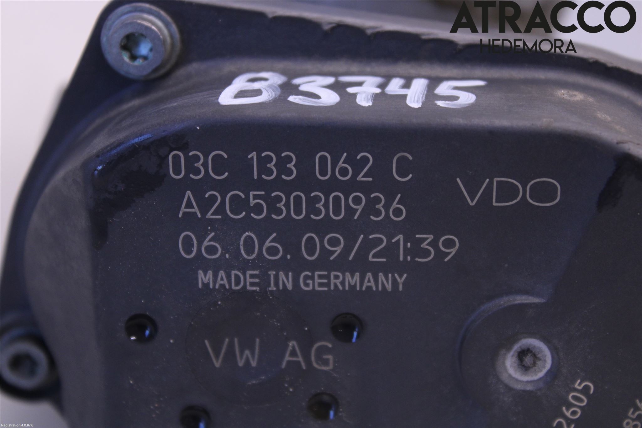 Volkswagen VW GOLF VI 09-13 Inns Spjeldhus