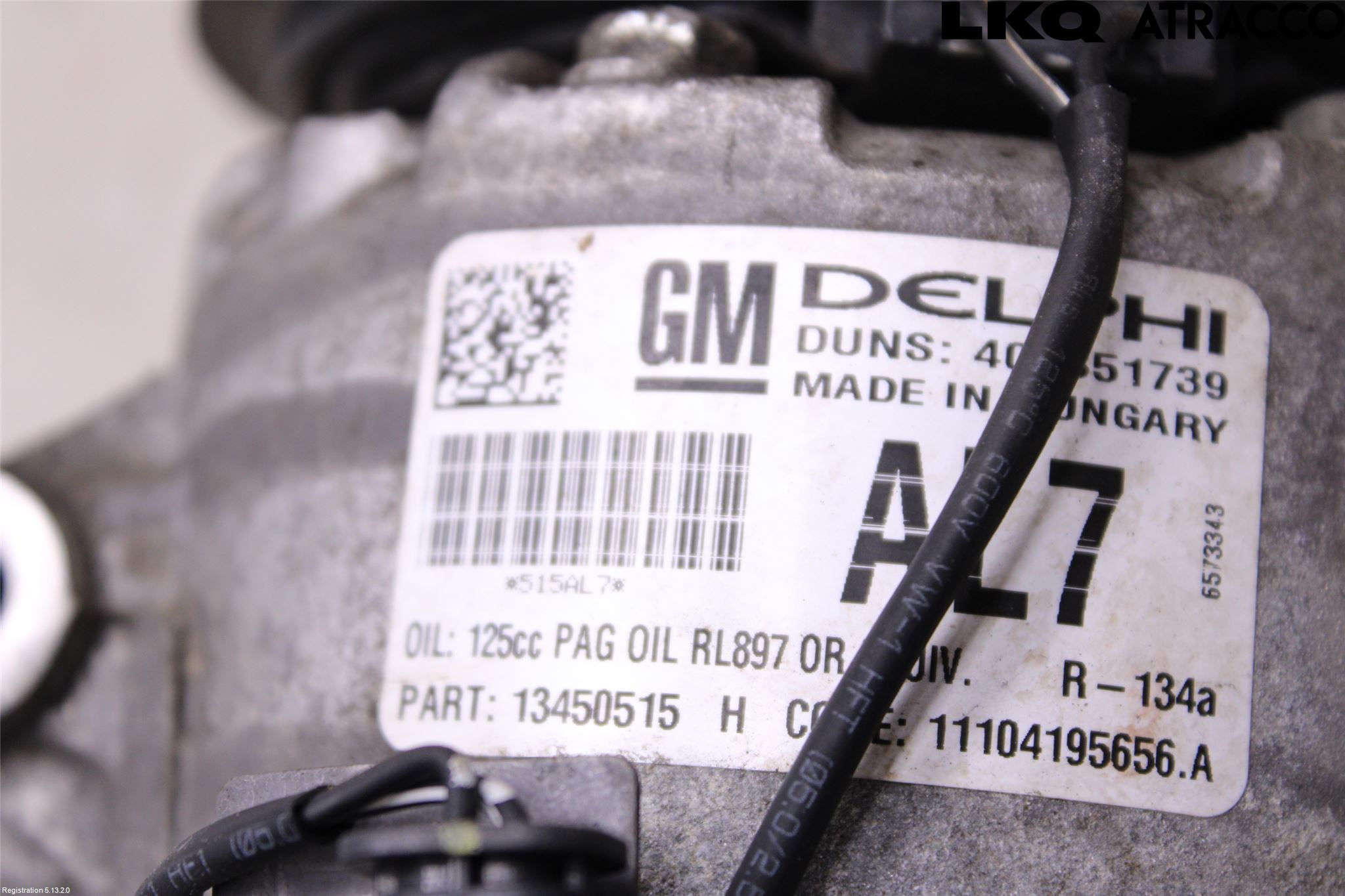 Opel ASTRA J 10-15 Varme Ac Kompressor