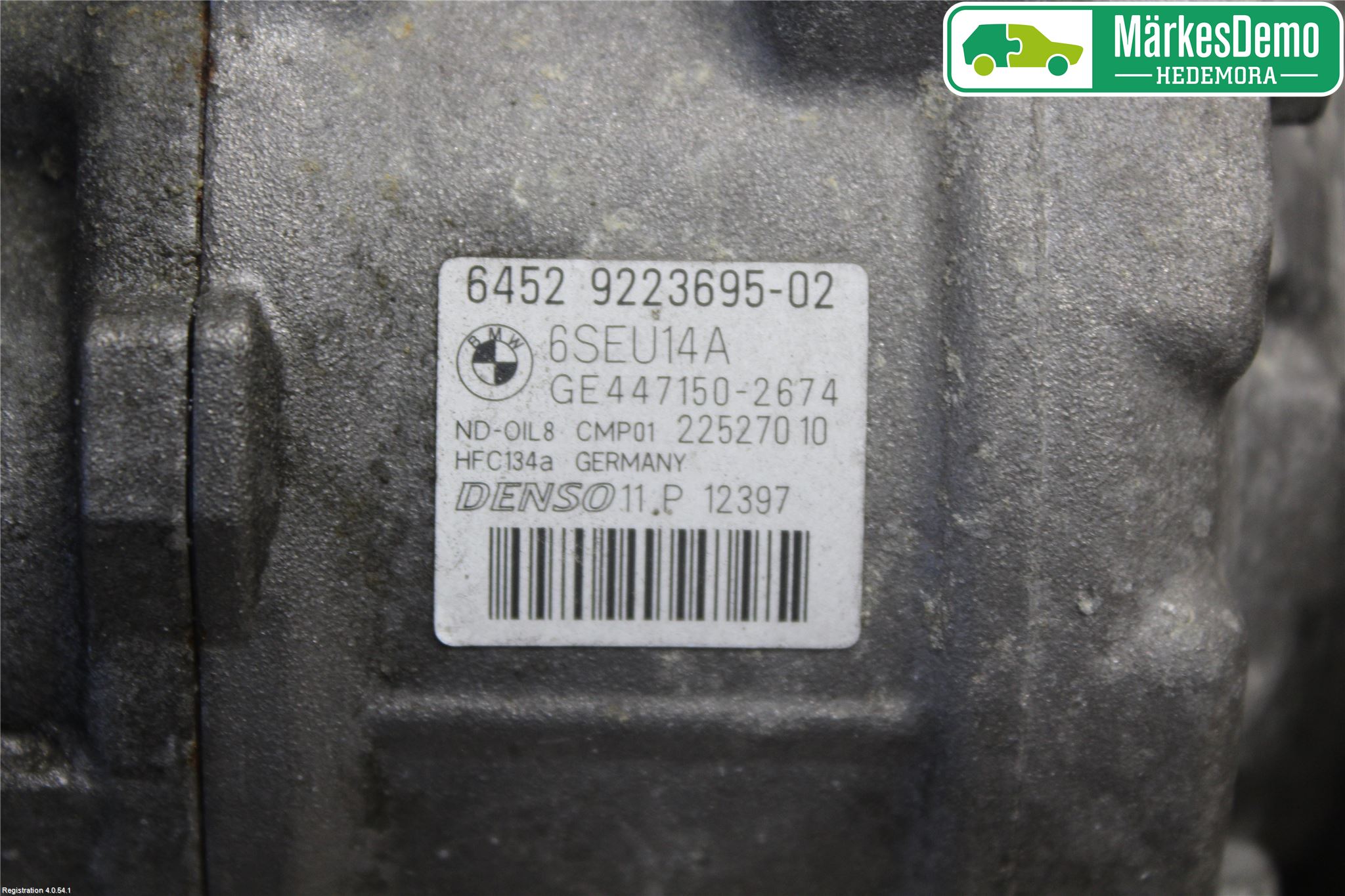 BMW 3 F30/F31/F80 12-19 Varme Ac Kompressor