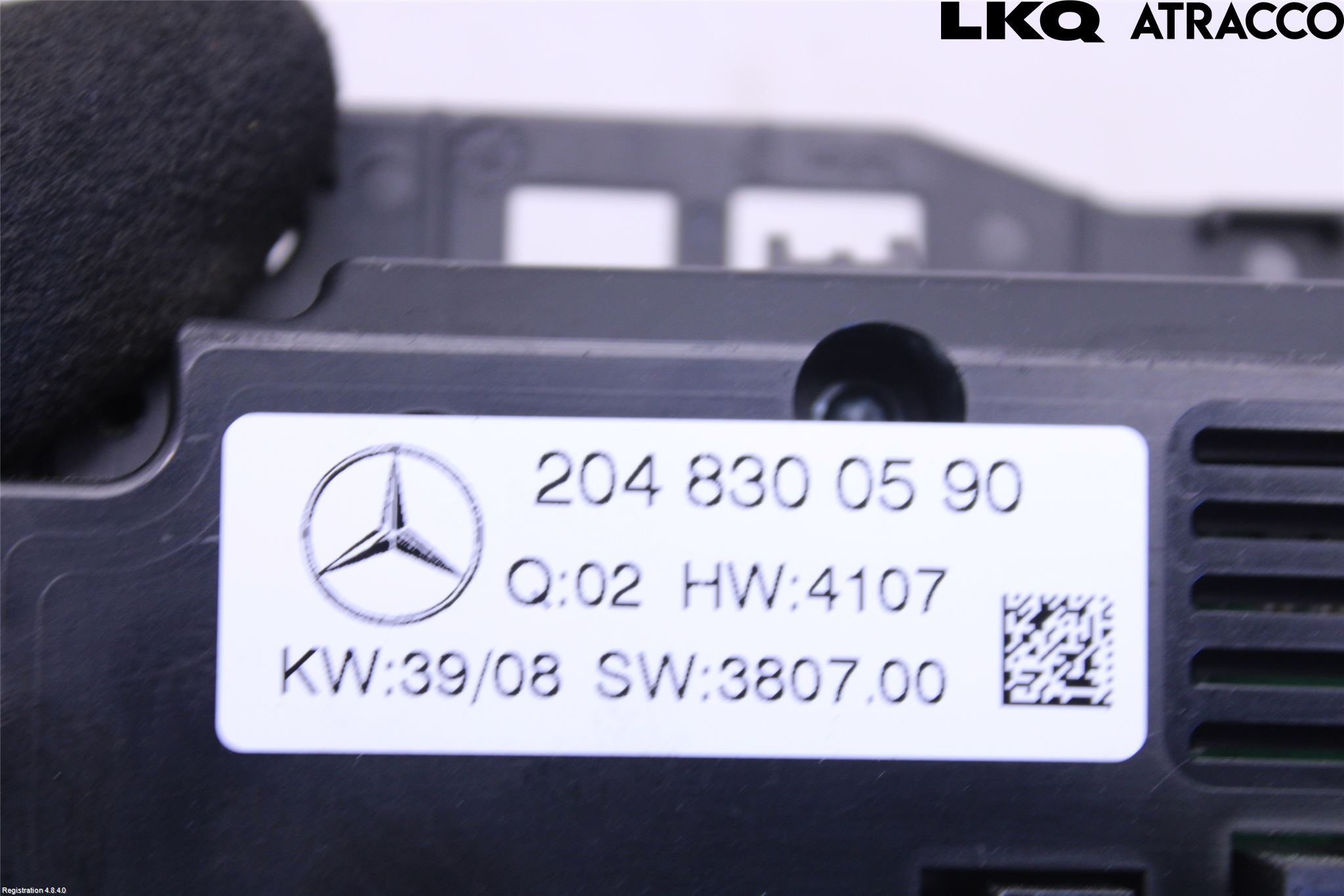 Mercedes-Benz MB C-KLASS (W204) 07-15 Varme Ac Betjening-Display