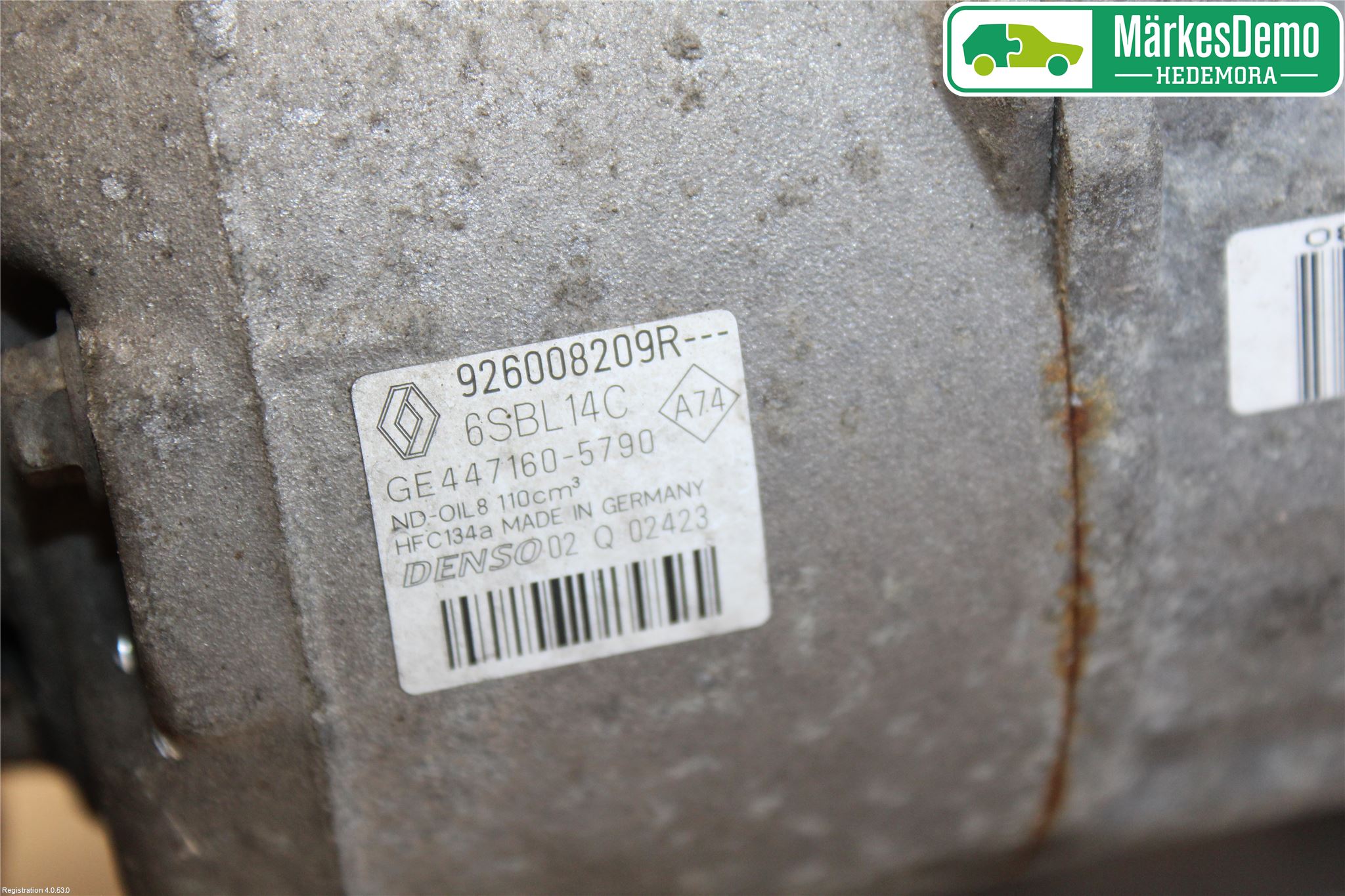 Renault MEGANE III 09-15 Varme Ac Kompressor