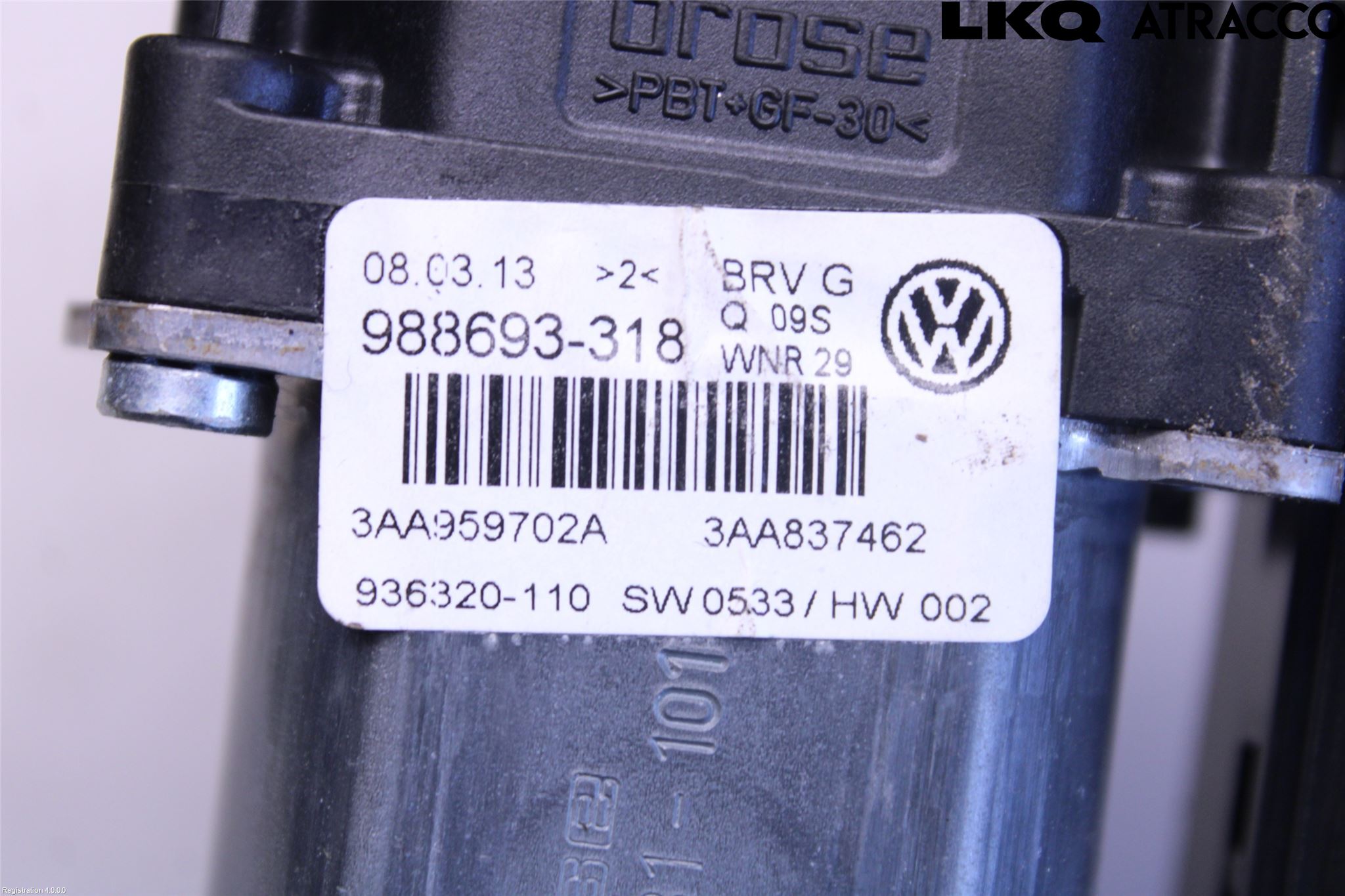 Volkswagen VW PASSAT 11-14 Vindusheismotor