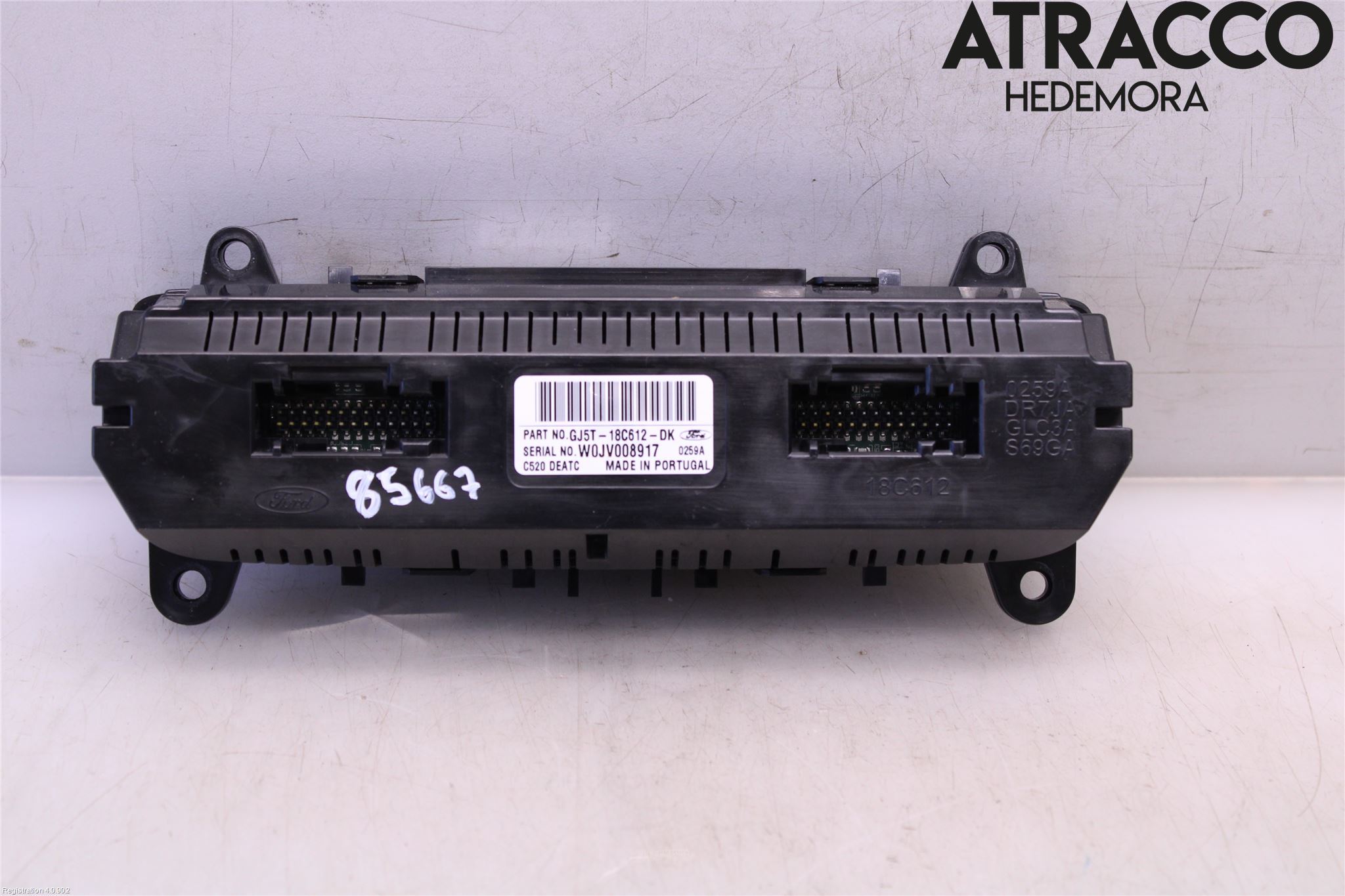 Ford KUGA 17-19 Varme Ac Betjening-Display