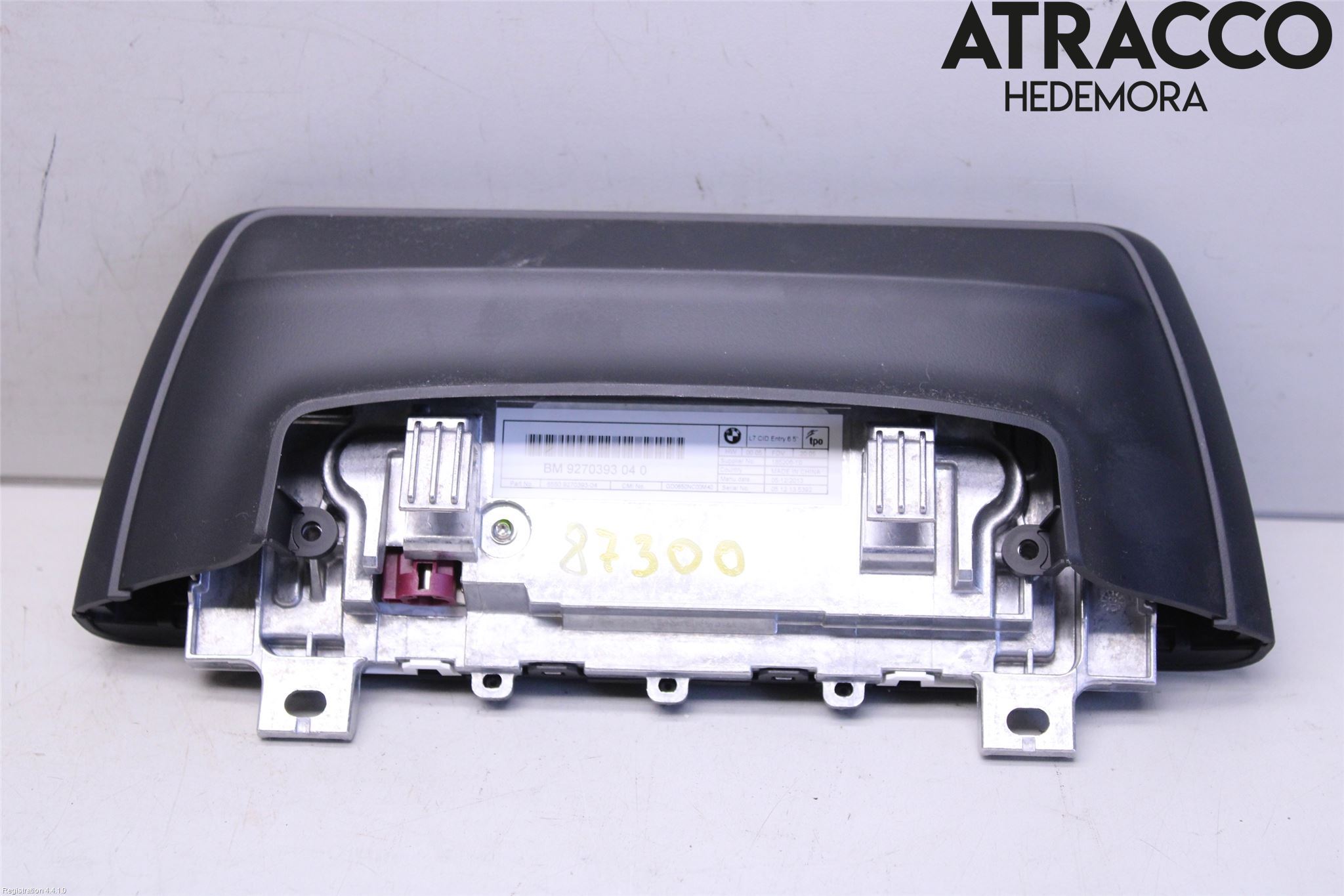 BMW 3 GT F34 13-19 Instr Skjerm Dvd-Gps-Ac-Tlf