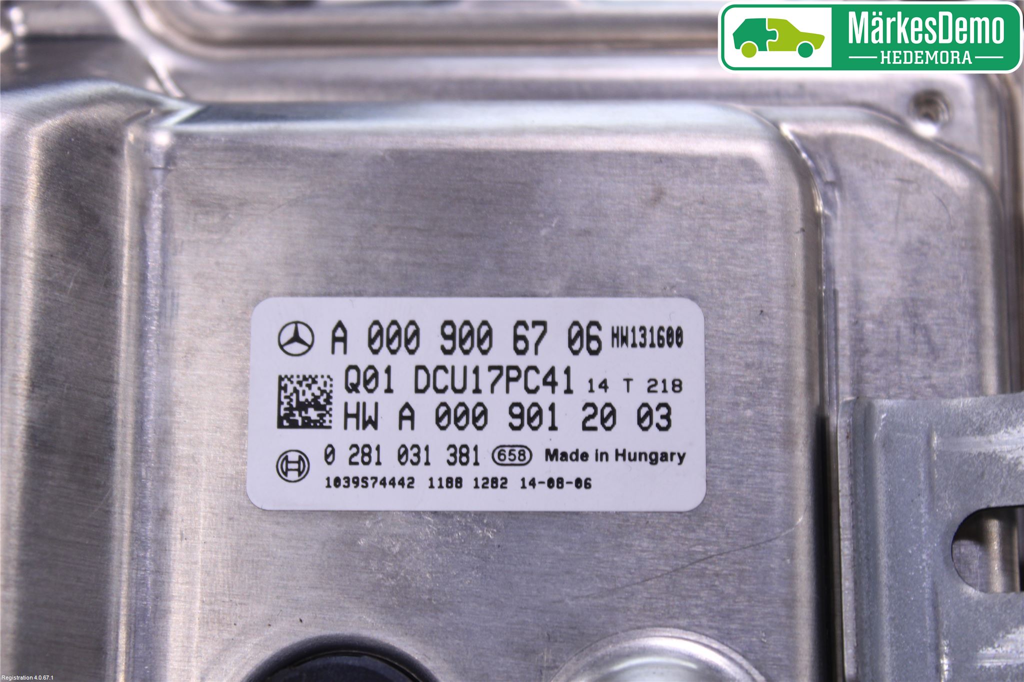 Mercedes-Benz MB C-KLASS (W205) 14-21 Styreenhet Eksosrensing