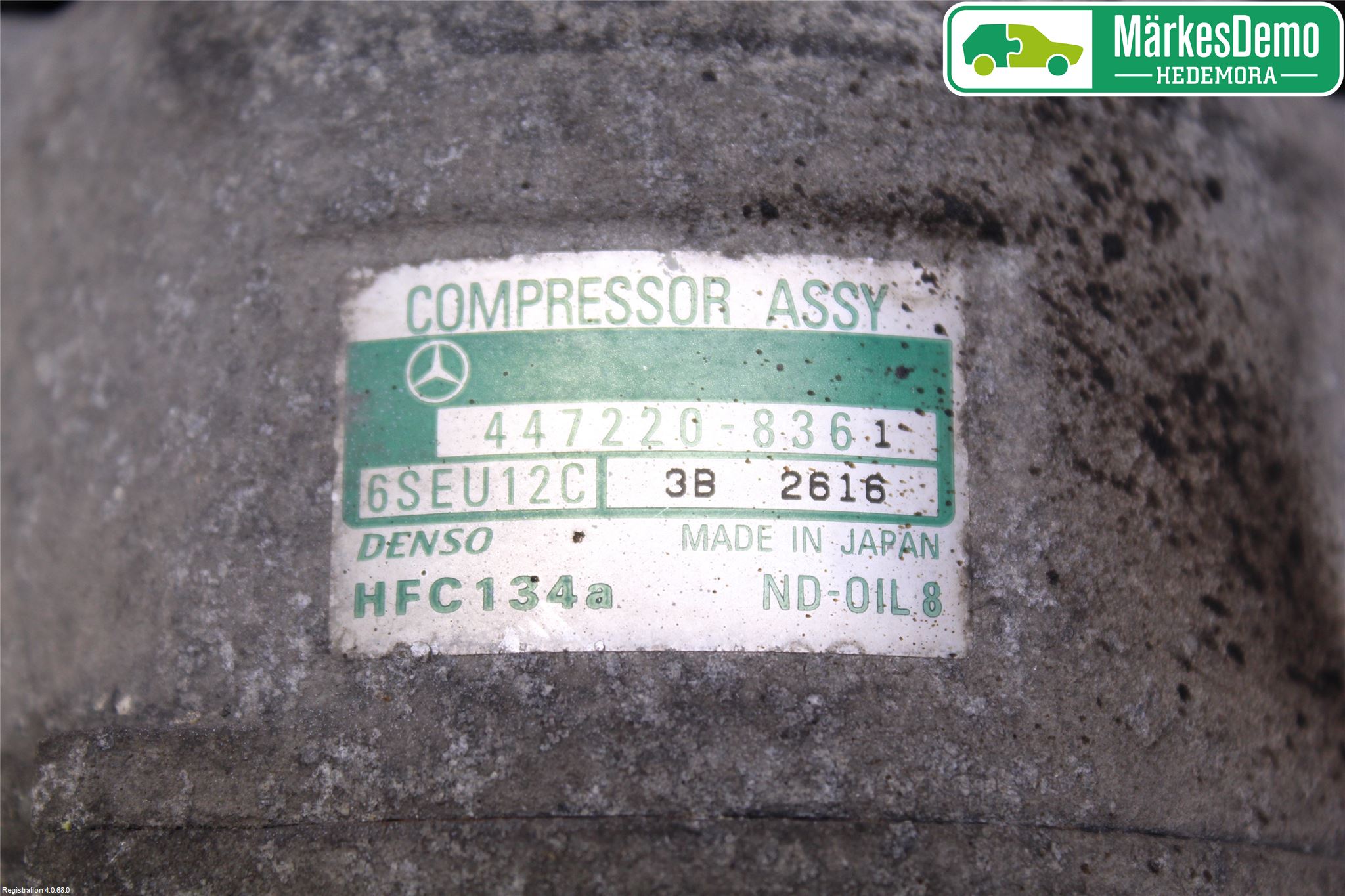 Mercedes-Benz MB A-KLASS (W168) 98-04 Varme Ac Kompressor