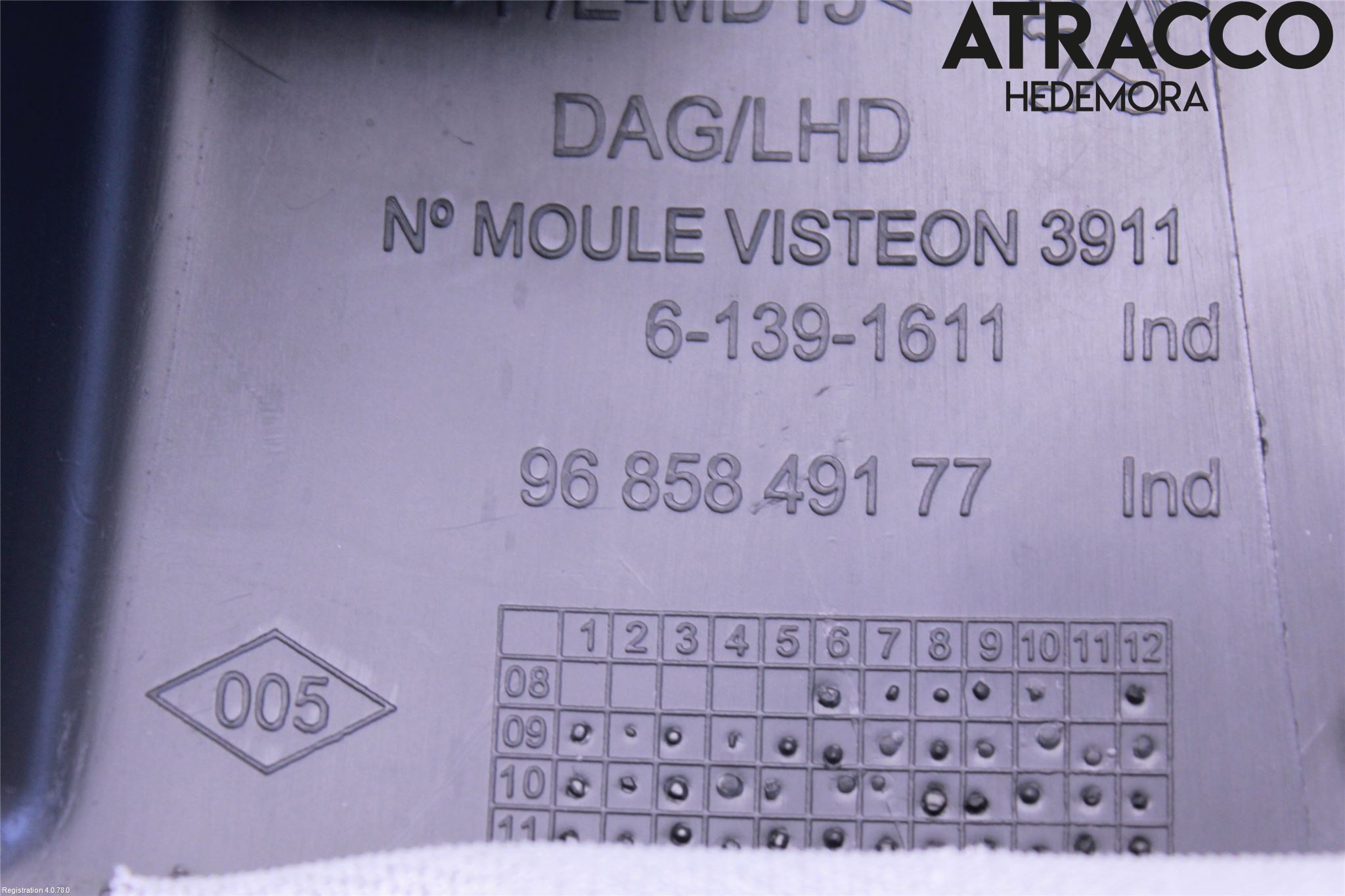 Peugeot 3008 09-16 Rattdeksel - Deksler