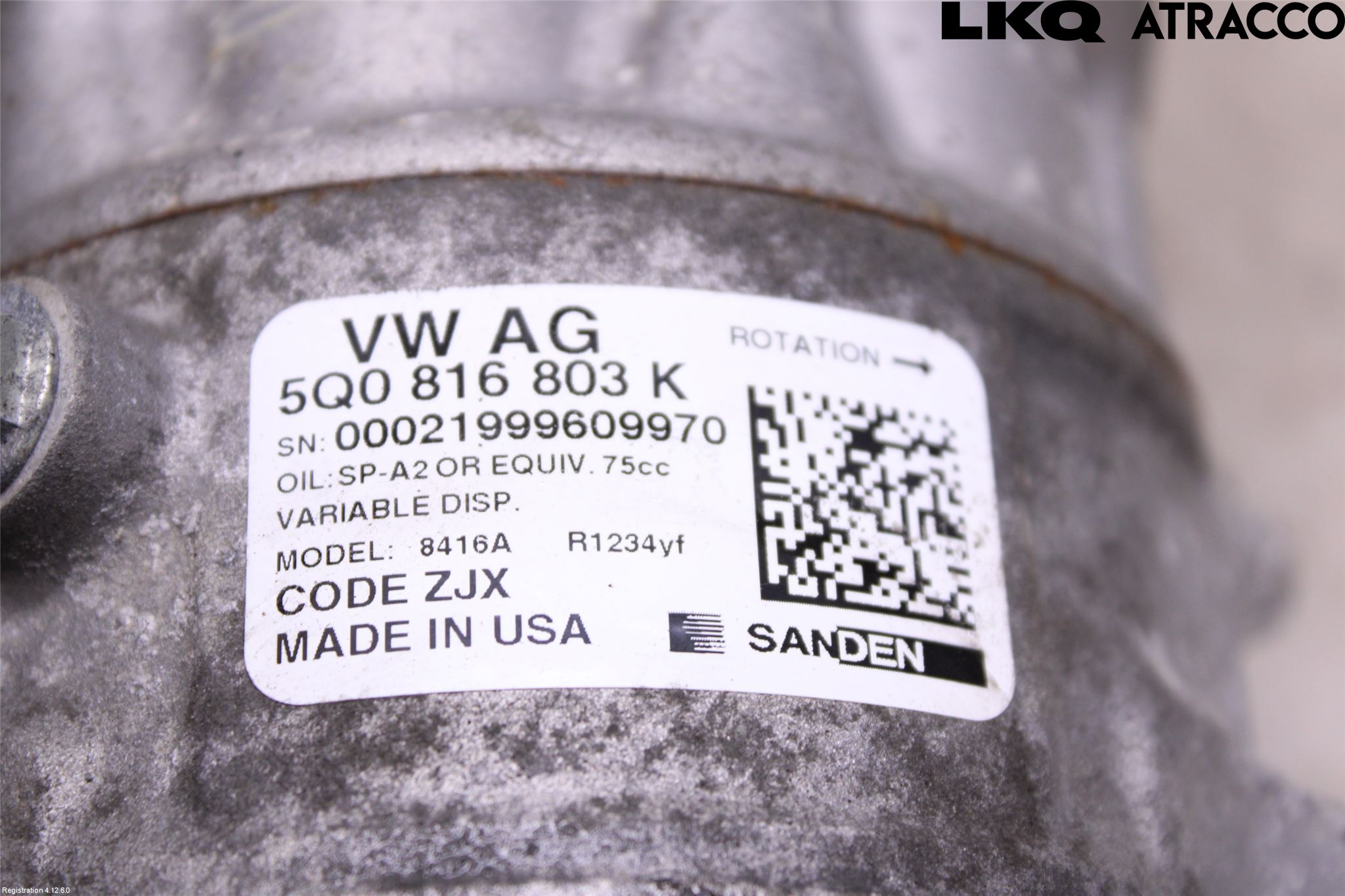 Volkswagen VW TIGUAN ALLSPACE 18- Varme Ac Kompressor