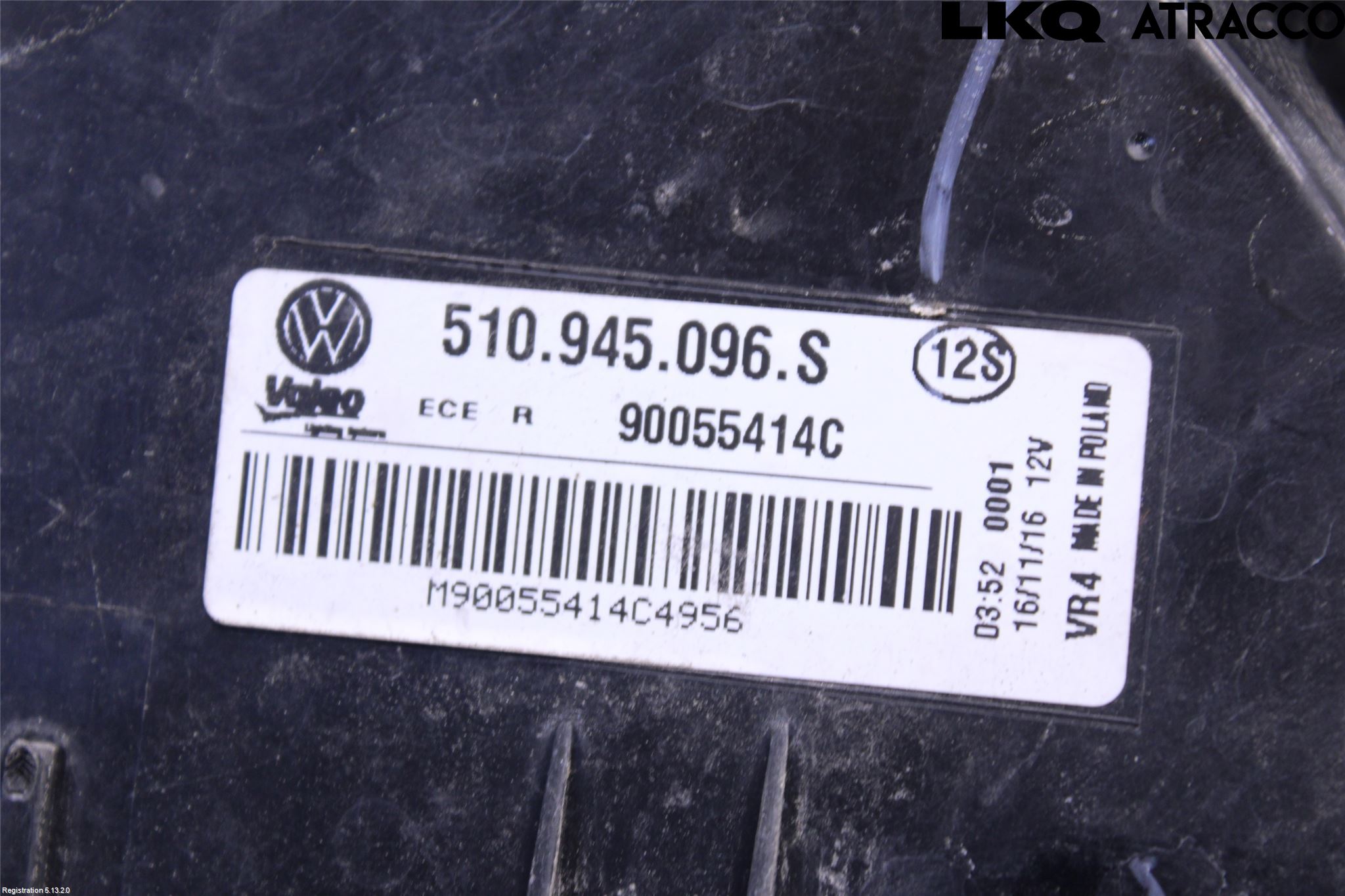 Volkswagen VW GOLF SPORTSVAN 15-20 Baklykt Høyre