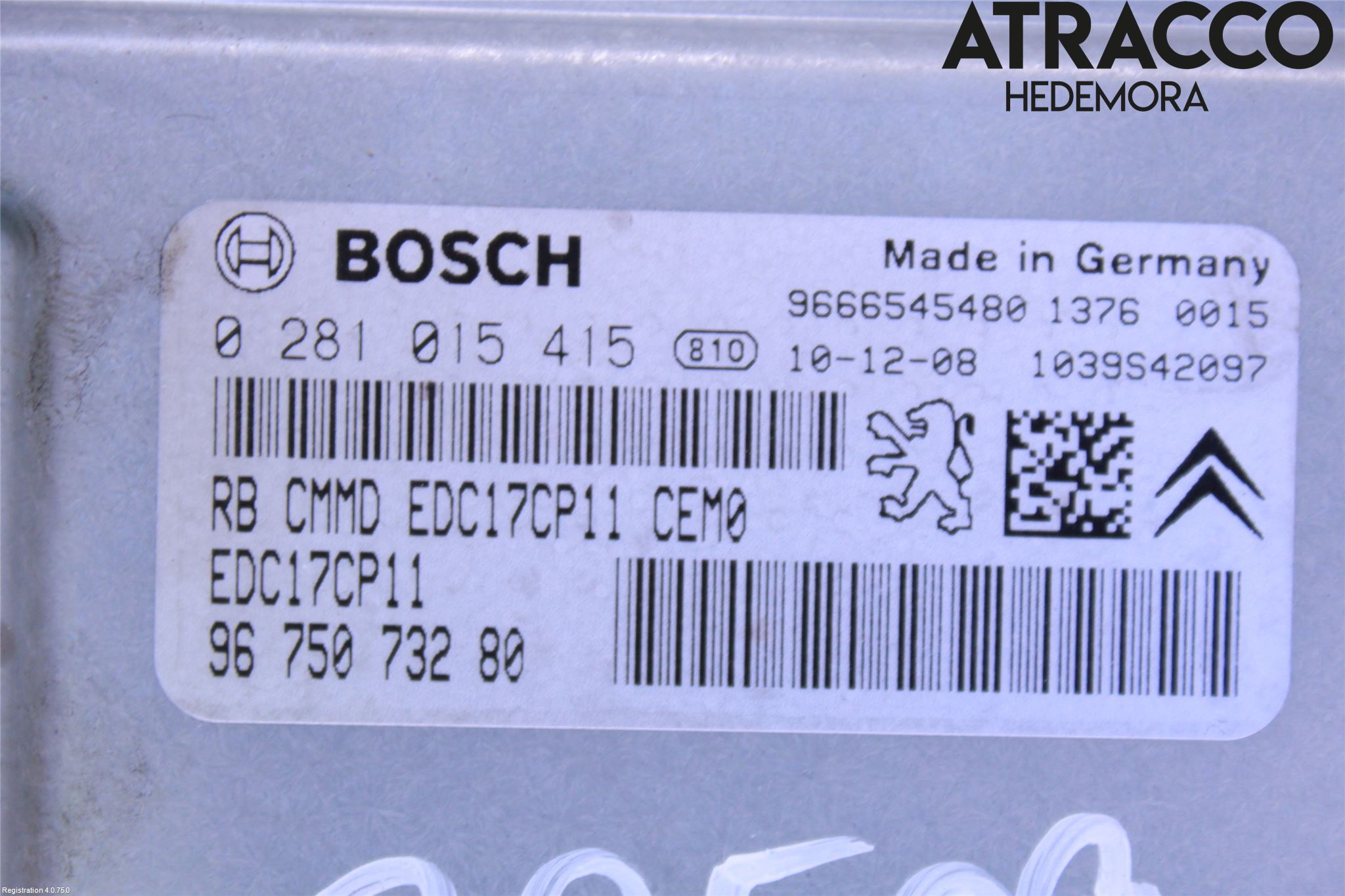 Citroen C6 Styreenhet Dieselpumpe