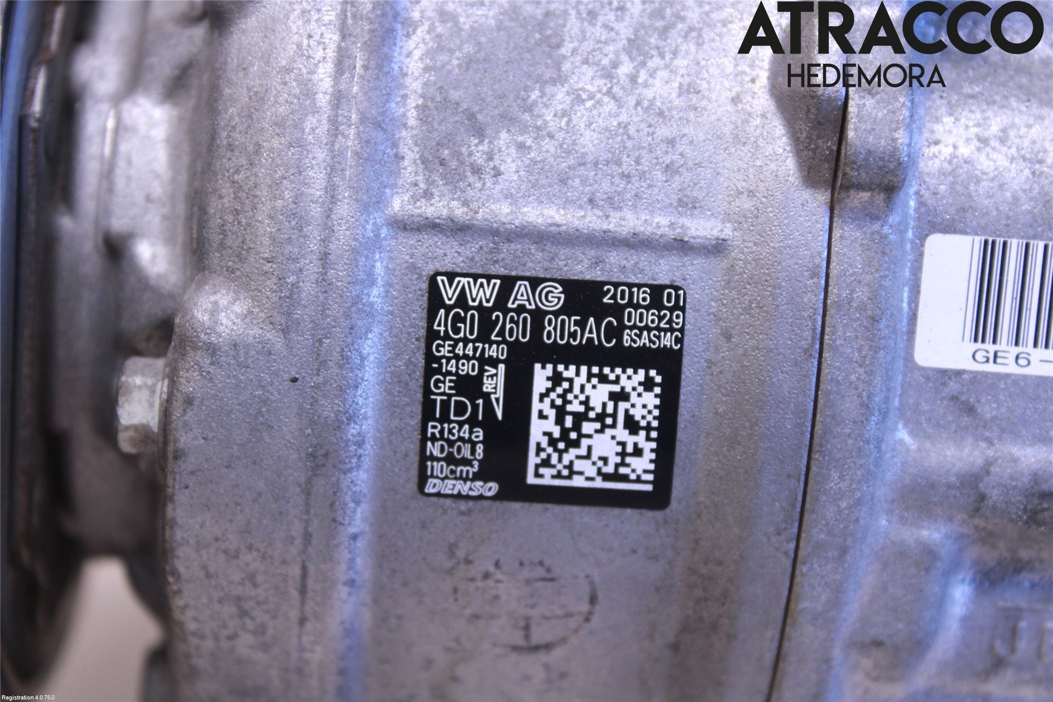 Audi A6/S6 4G 11-18 Varme Ac Kompressor