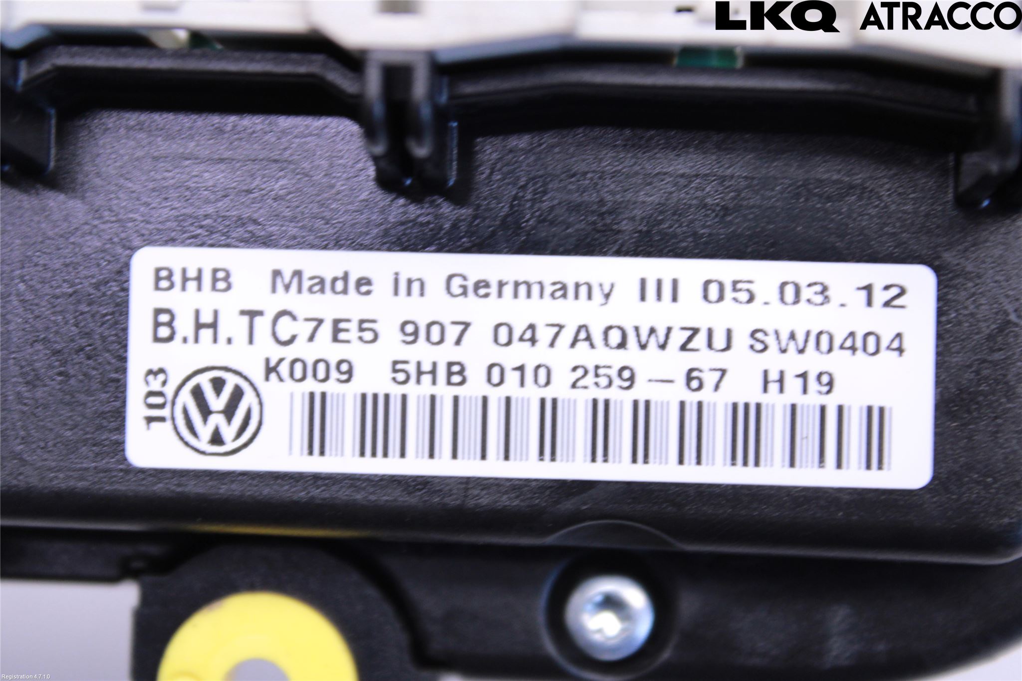 Volkswagen VW TRANSP/CARAVELLE (T5) 04-15 Varme Ac Betjening-Display