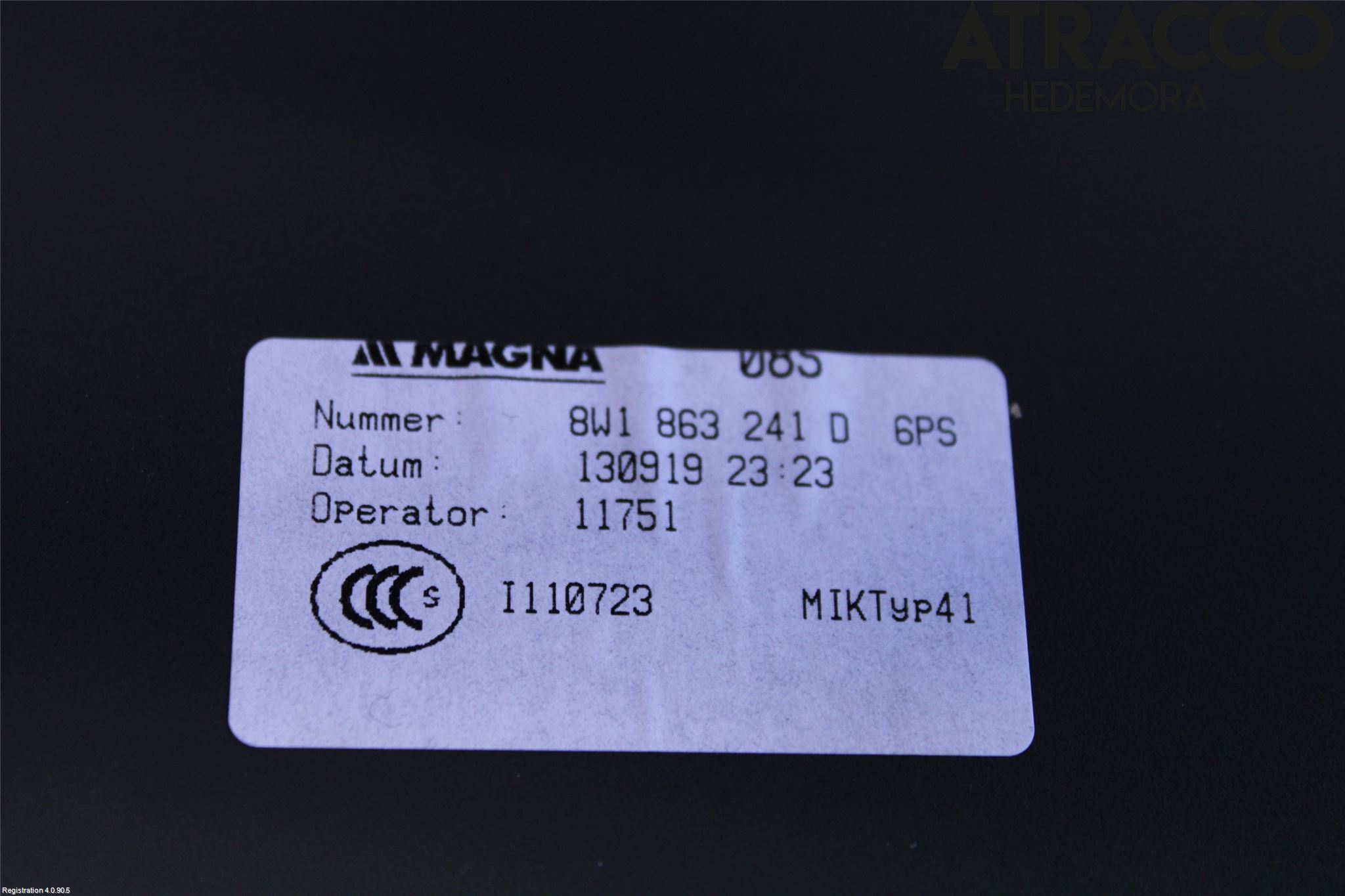 Audi A4 ALLROAD 17- Innr Konsoll-Lomme