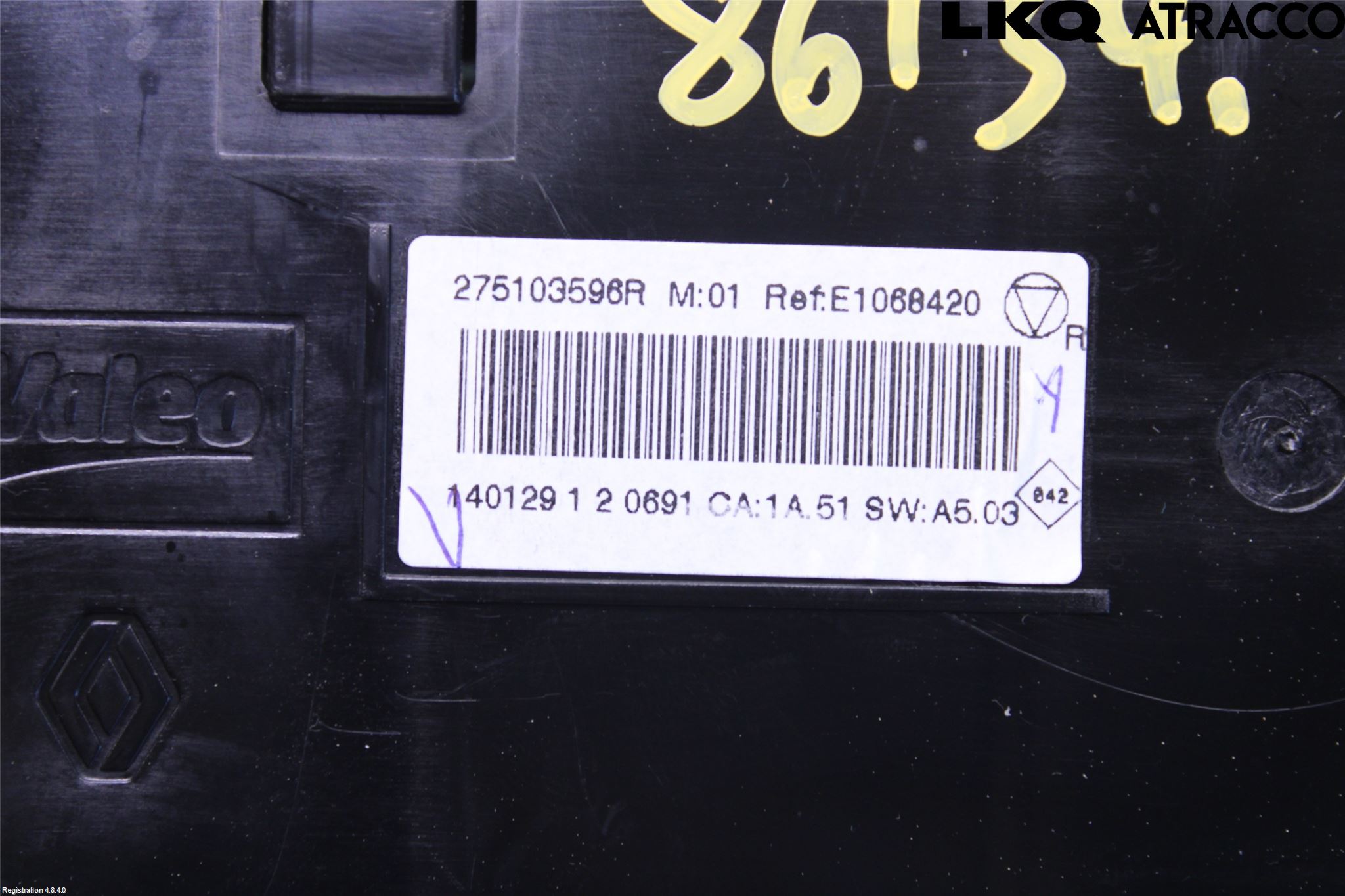 Renault MEGANE III 09-15 Varme Ac Betjening-Display