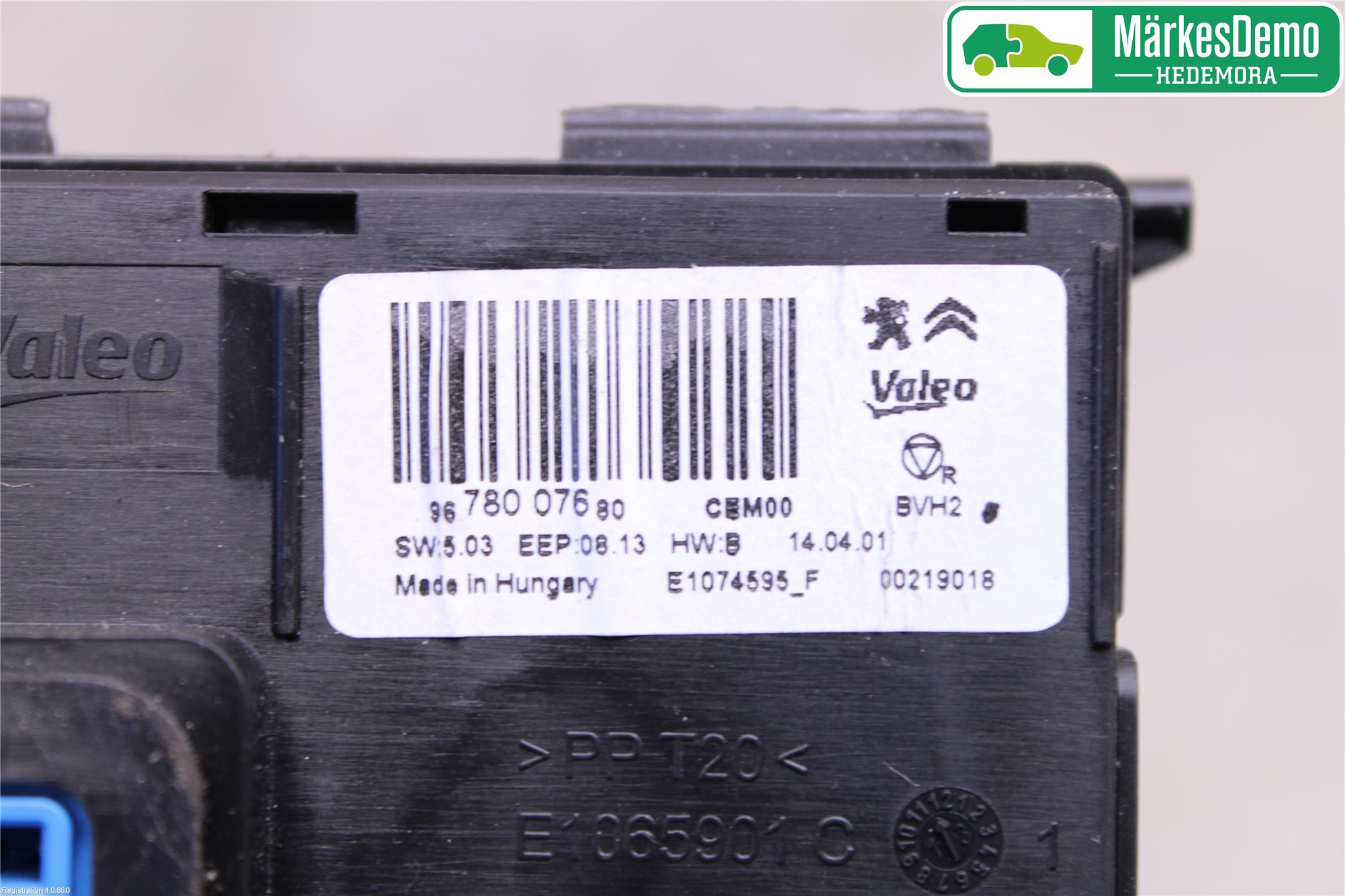 Citroen C4 CACTUS 14-20 Varme Ac Betjening-Display