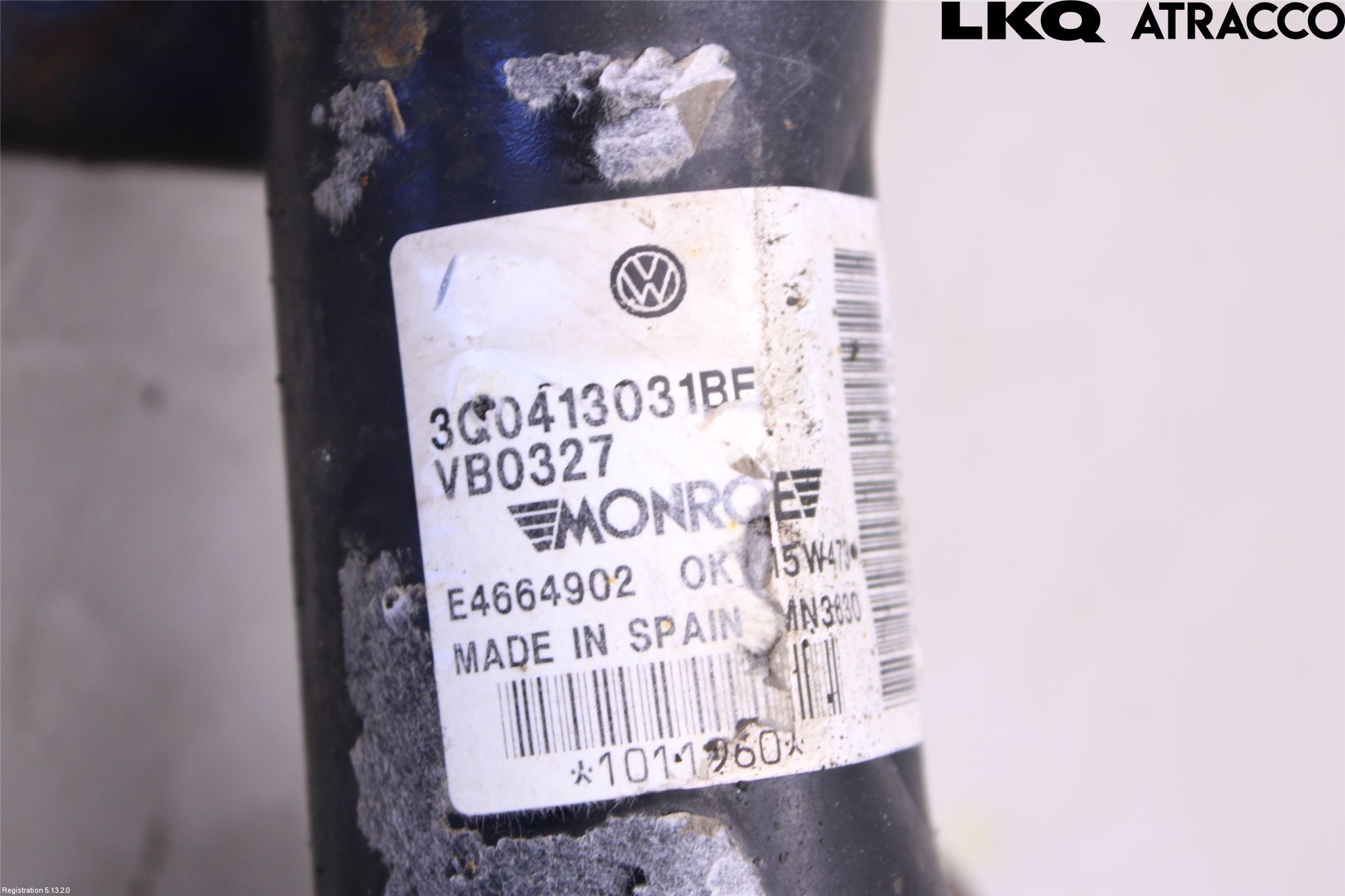 Volkswagen VW PASSAT 15-19 Fjærbein Foran Venstre