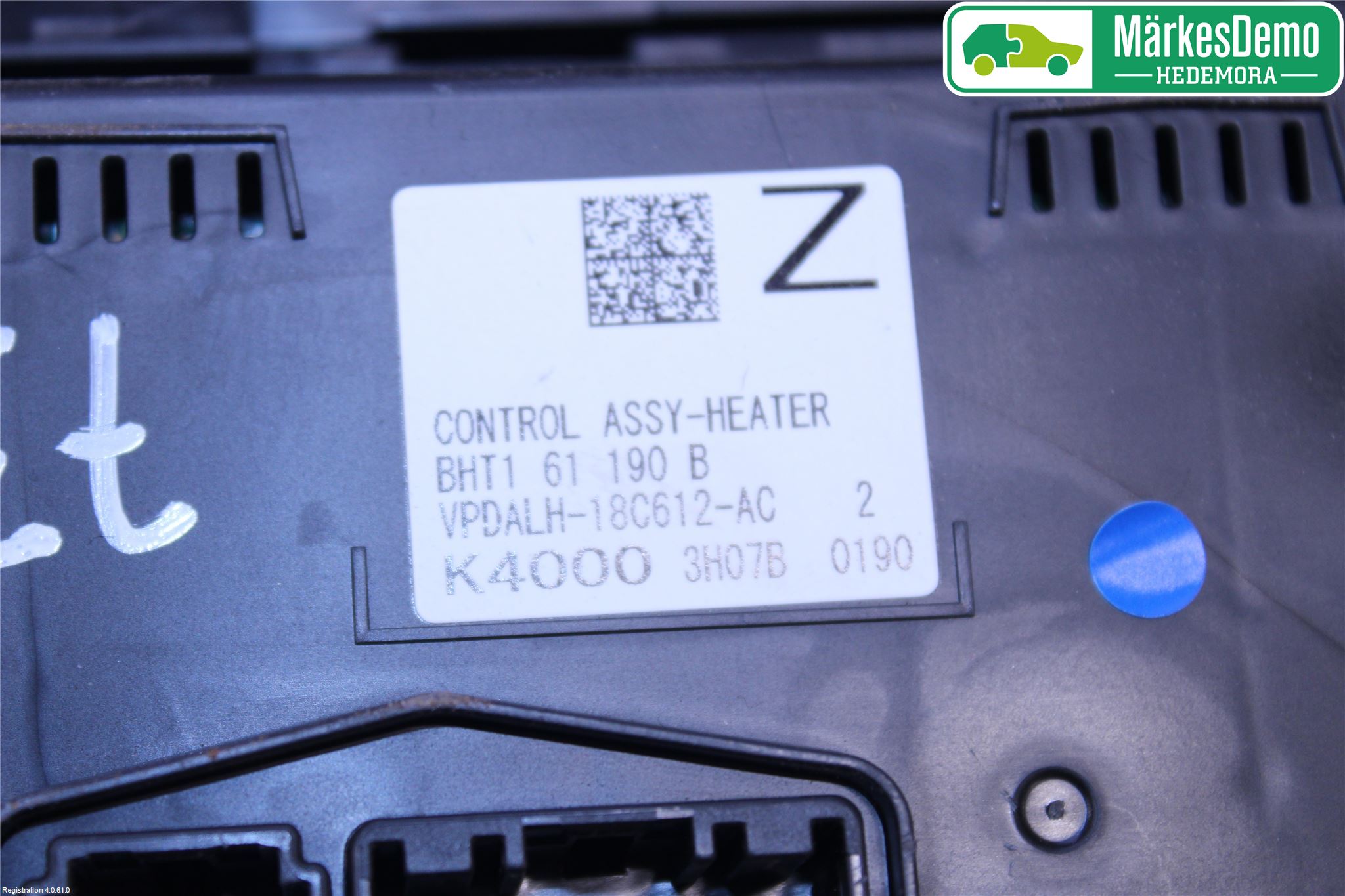 Mazda 3 III 14-19 Varme Ac Betjening-Display