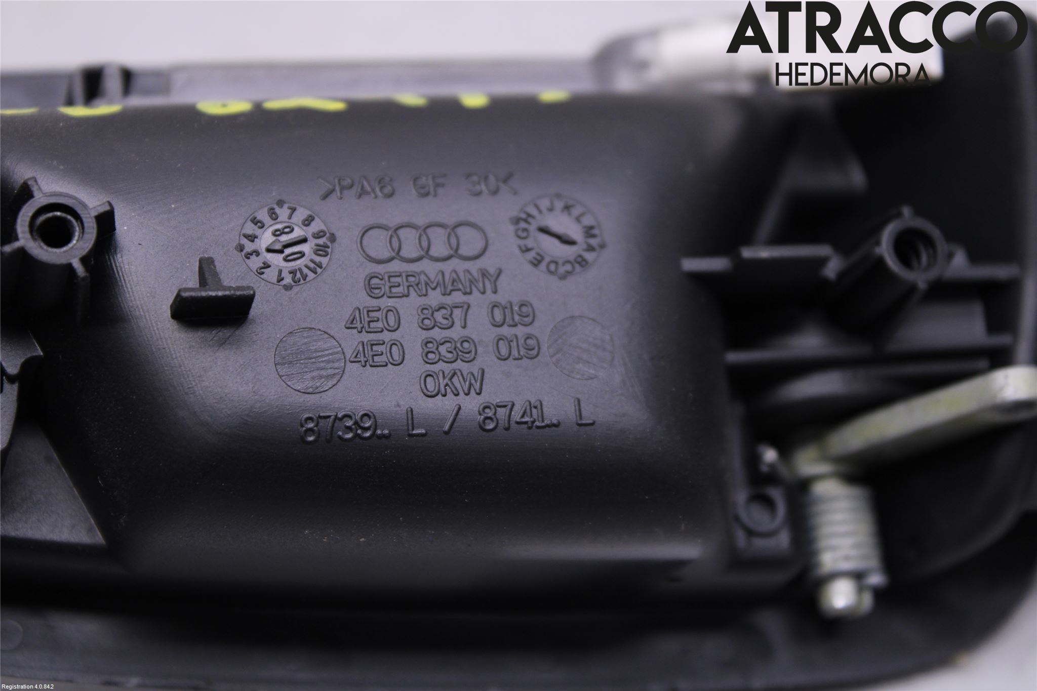 Audi A8/S8 4E  02-09 Innr Dørhandtak V Indre