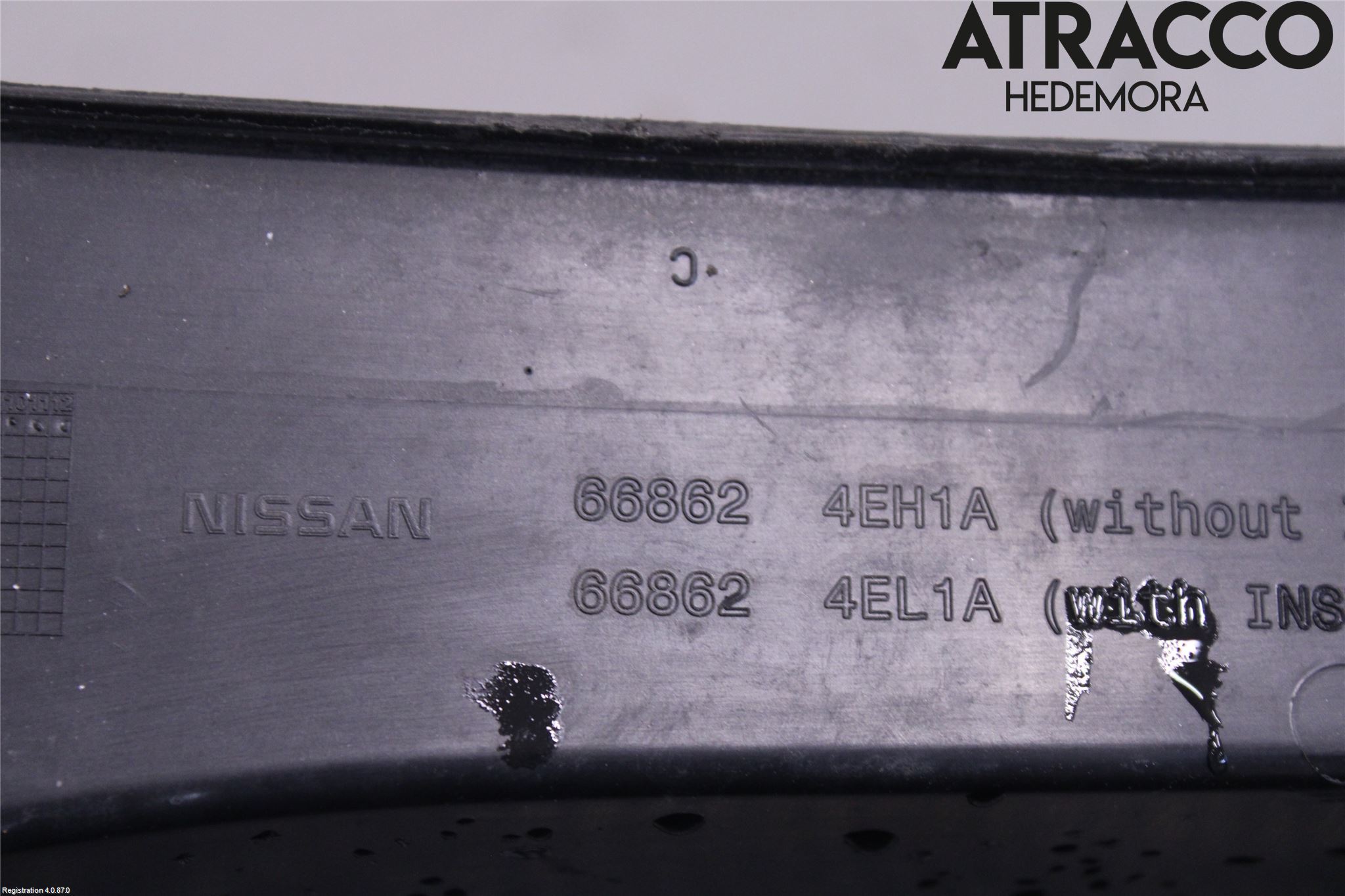 Nissan QASHQAI 14-17 Visker Deksel-Grill-Under Frr
