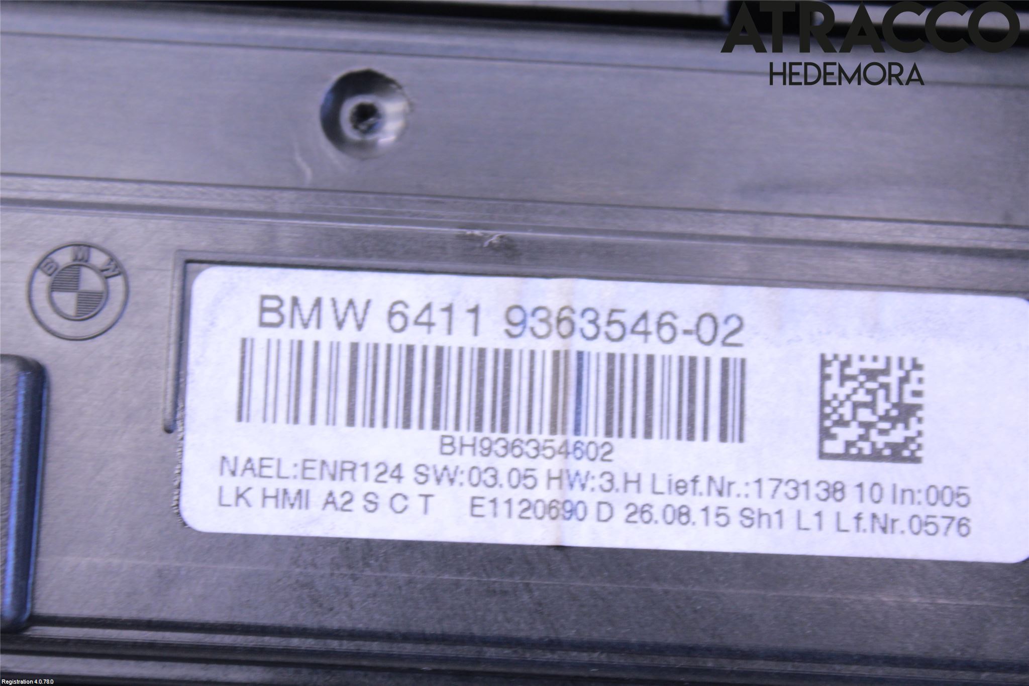 BMW 4 F32/F33/F82/F83 13-20 Varme Ac Betjening-Display