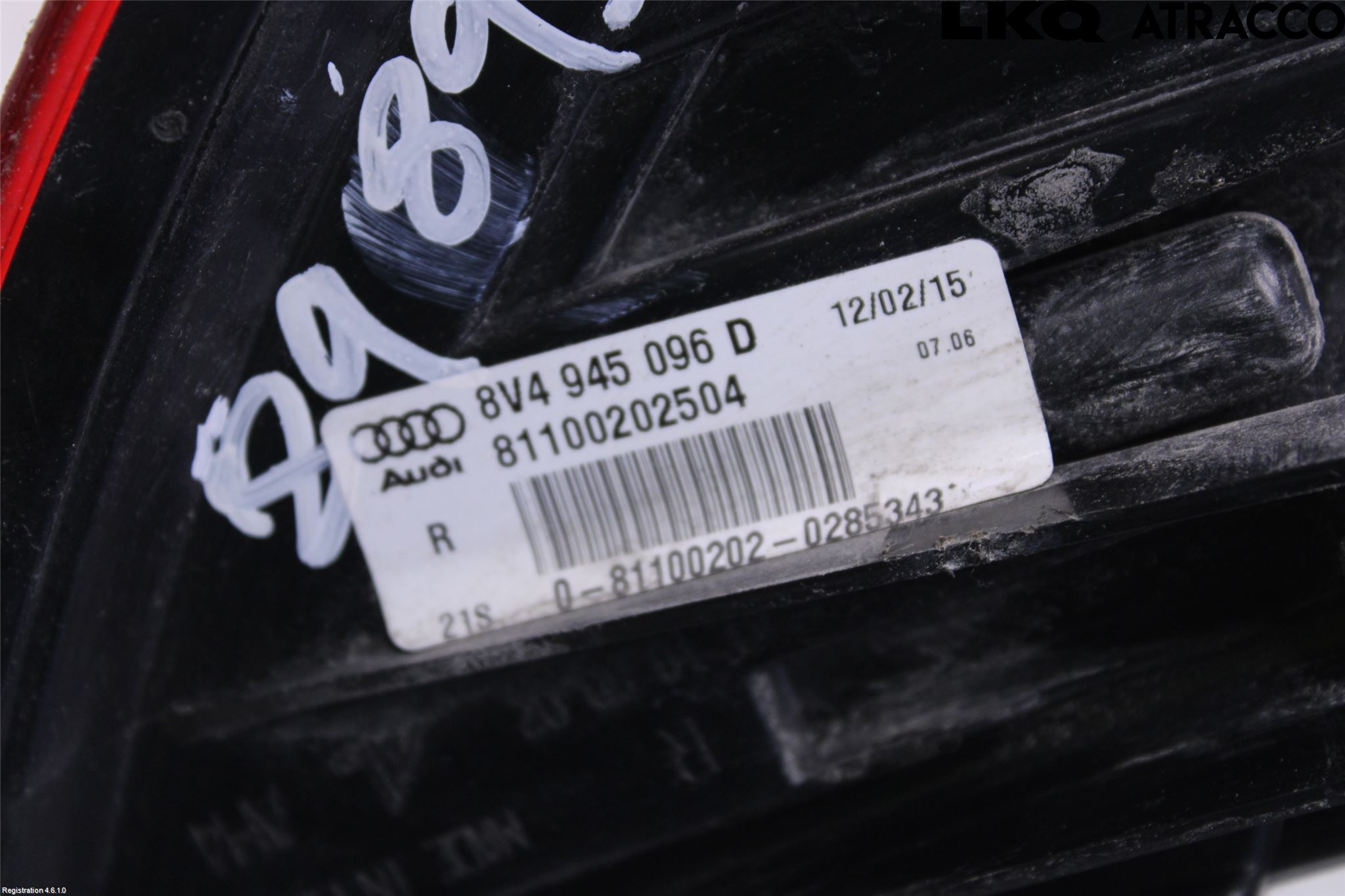 Audi A3/S3 8V 13-20 Baklykt Høyre