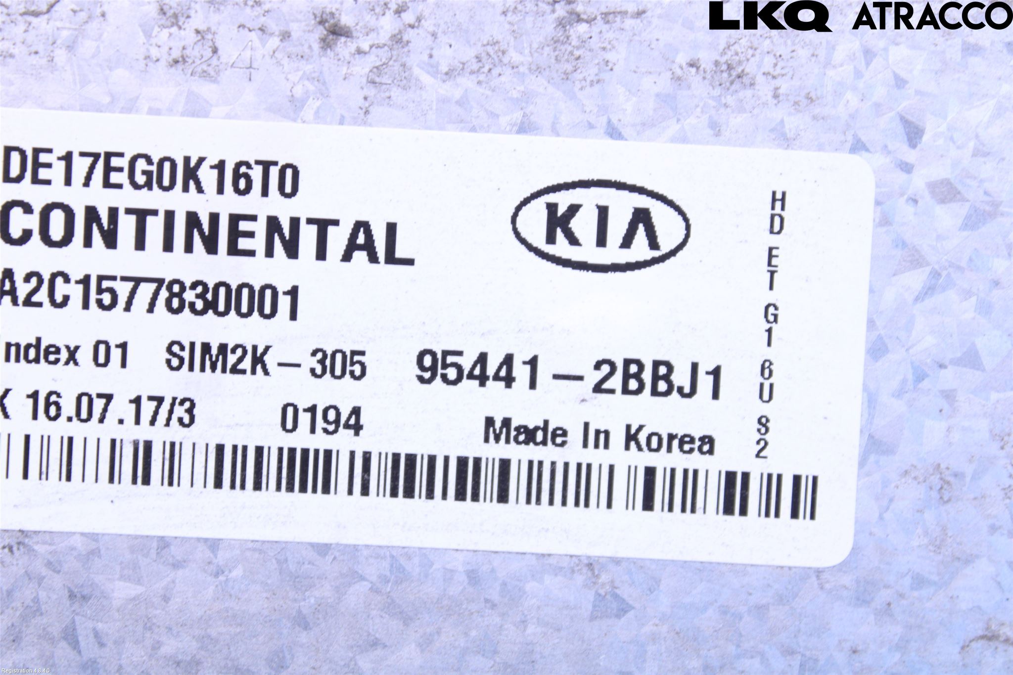 Kia NIRO (DE) 17-22 Styreenhet Gearkasse