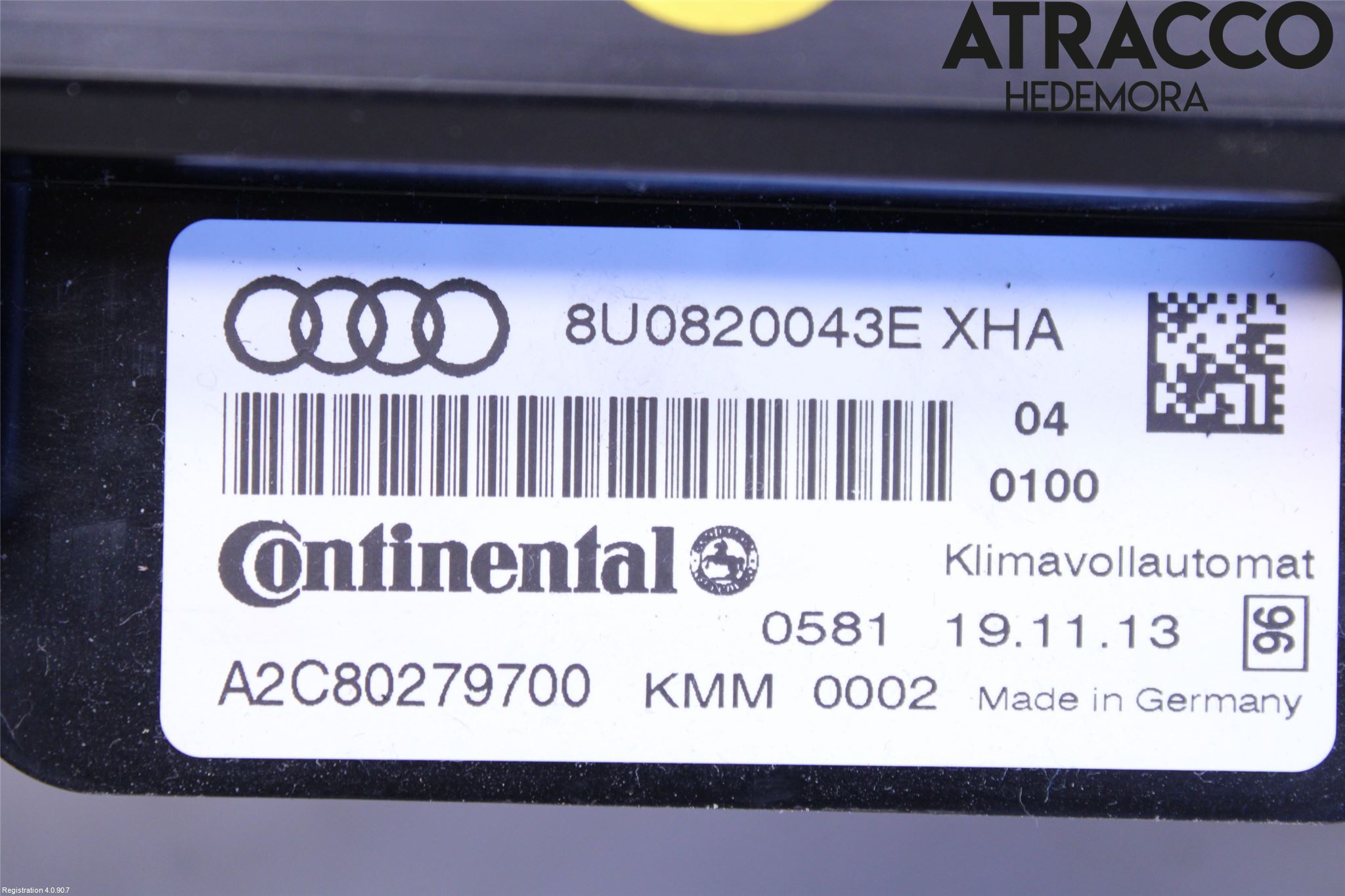 Audi Q3 8U 12-18 Varme Ac Betjening-Display