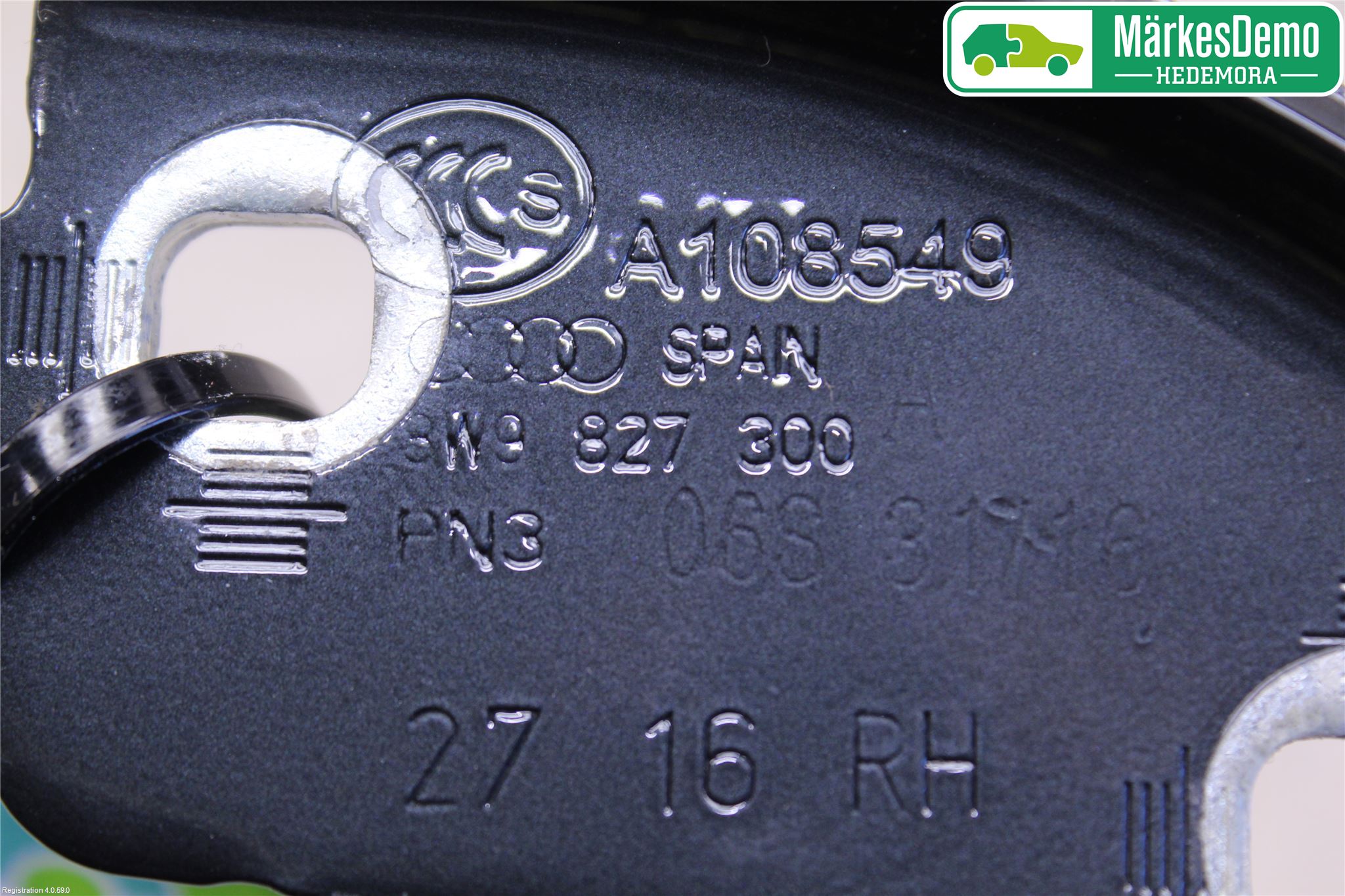 Audi A4/S4 B9 16-19 Bakluke Hengsel Høyre