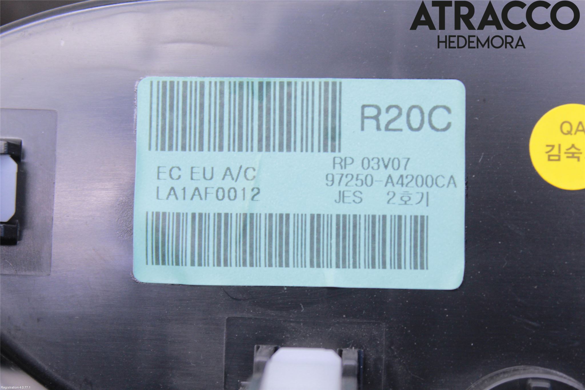 Kia CARENS III 13-19 Varme Ac Betjening-Display