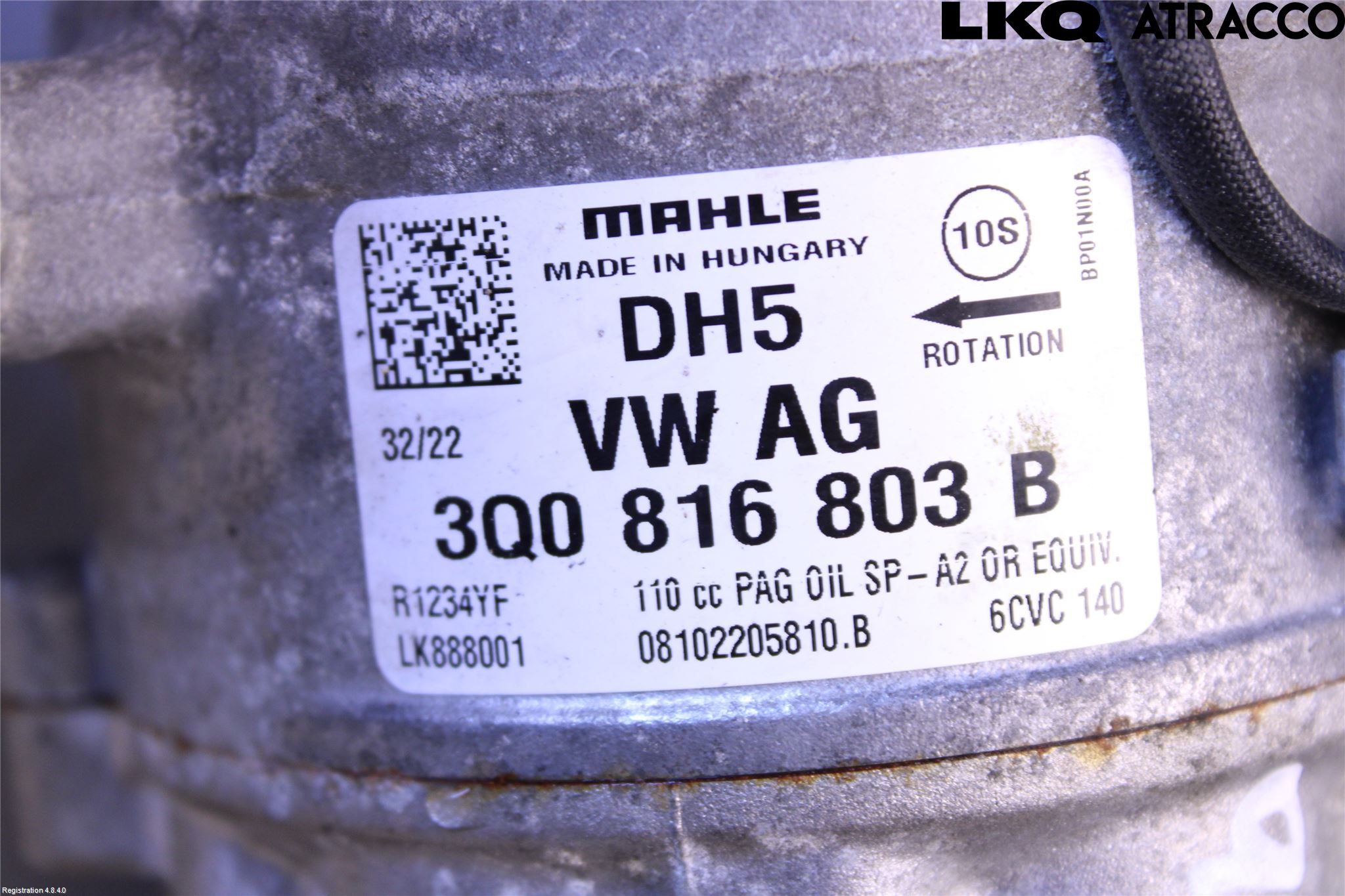 Volkswagen VW TRANSP/CARAVELLE (T7) 22-24 Varme Ac Kompressor