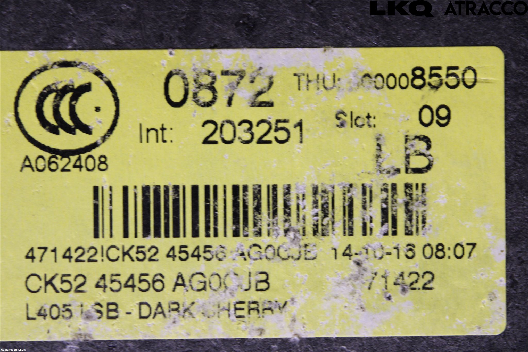 Landrover RANGE ROVER (L405) 13-21 Innr Bagasjeromkledsel
