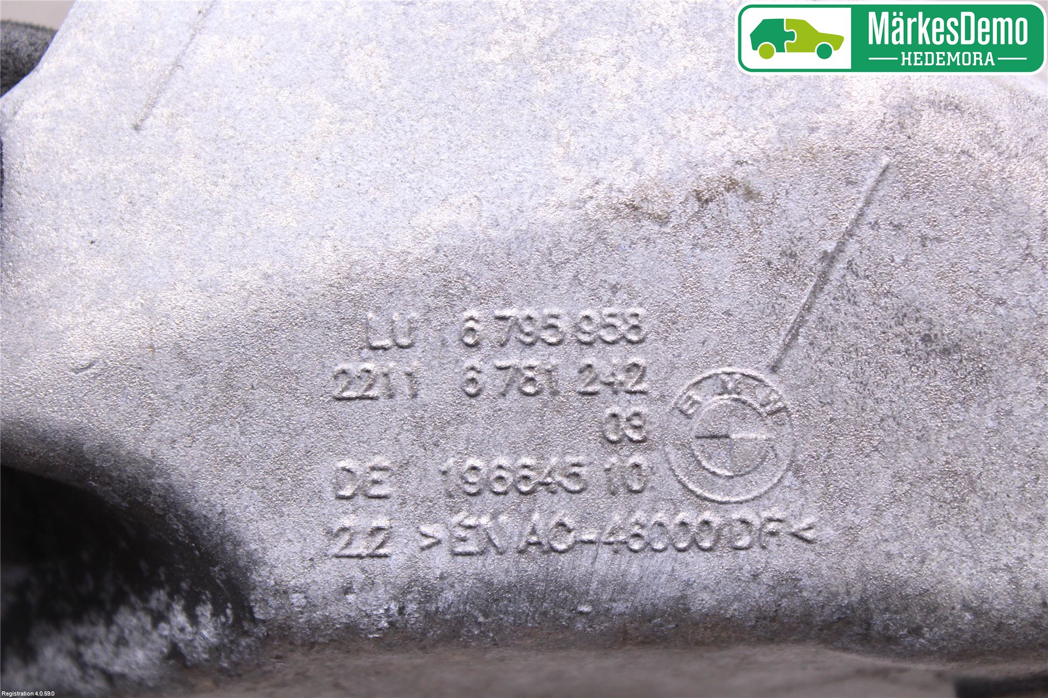 BMW 5 F10/F11/F18 09-17 Motor Feste Stål-Alu