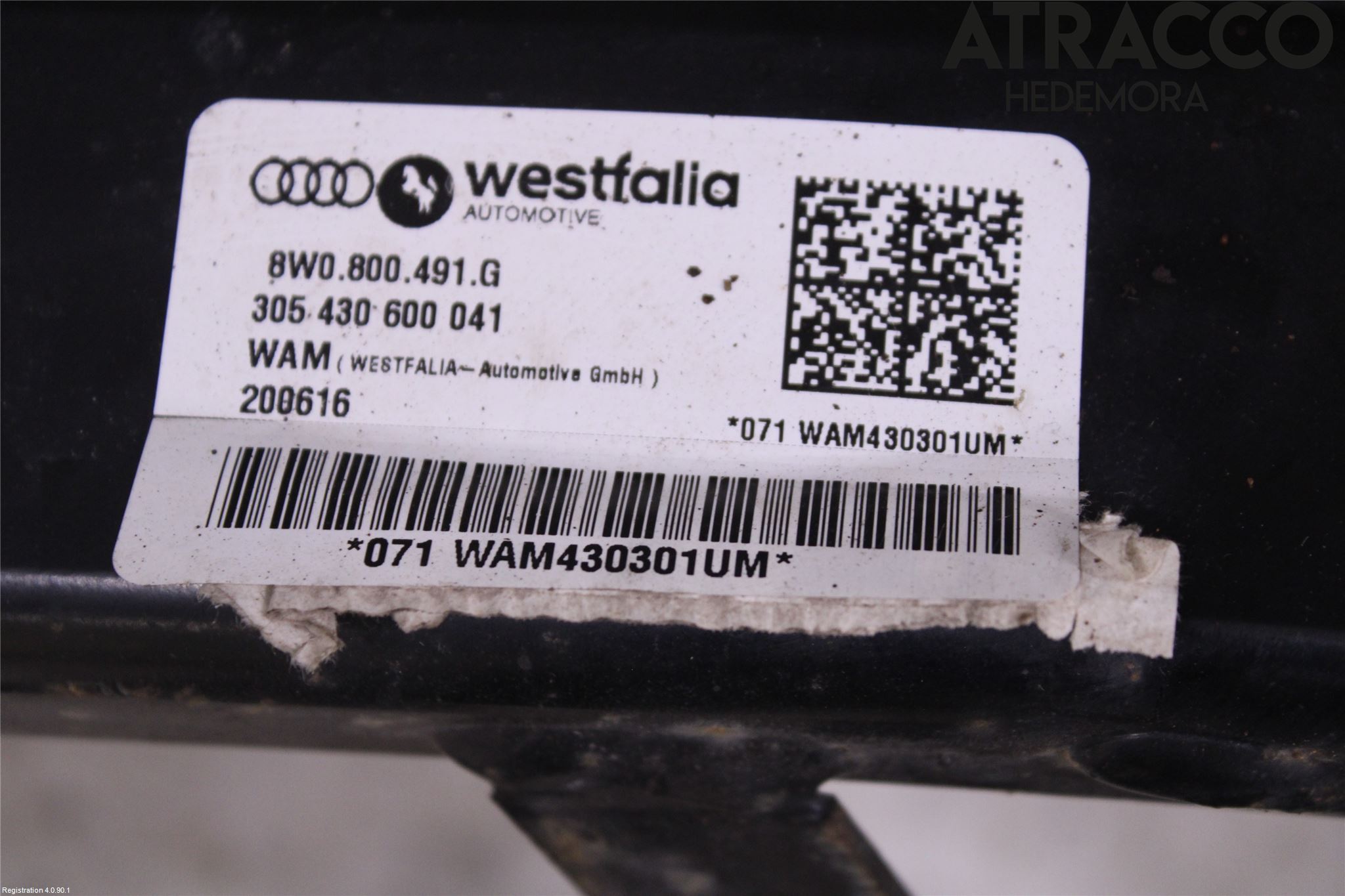 Audi A4/S4 B9 16-19 Tilhengerfeste