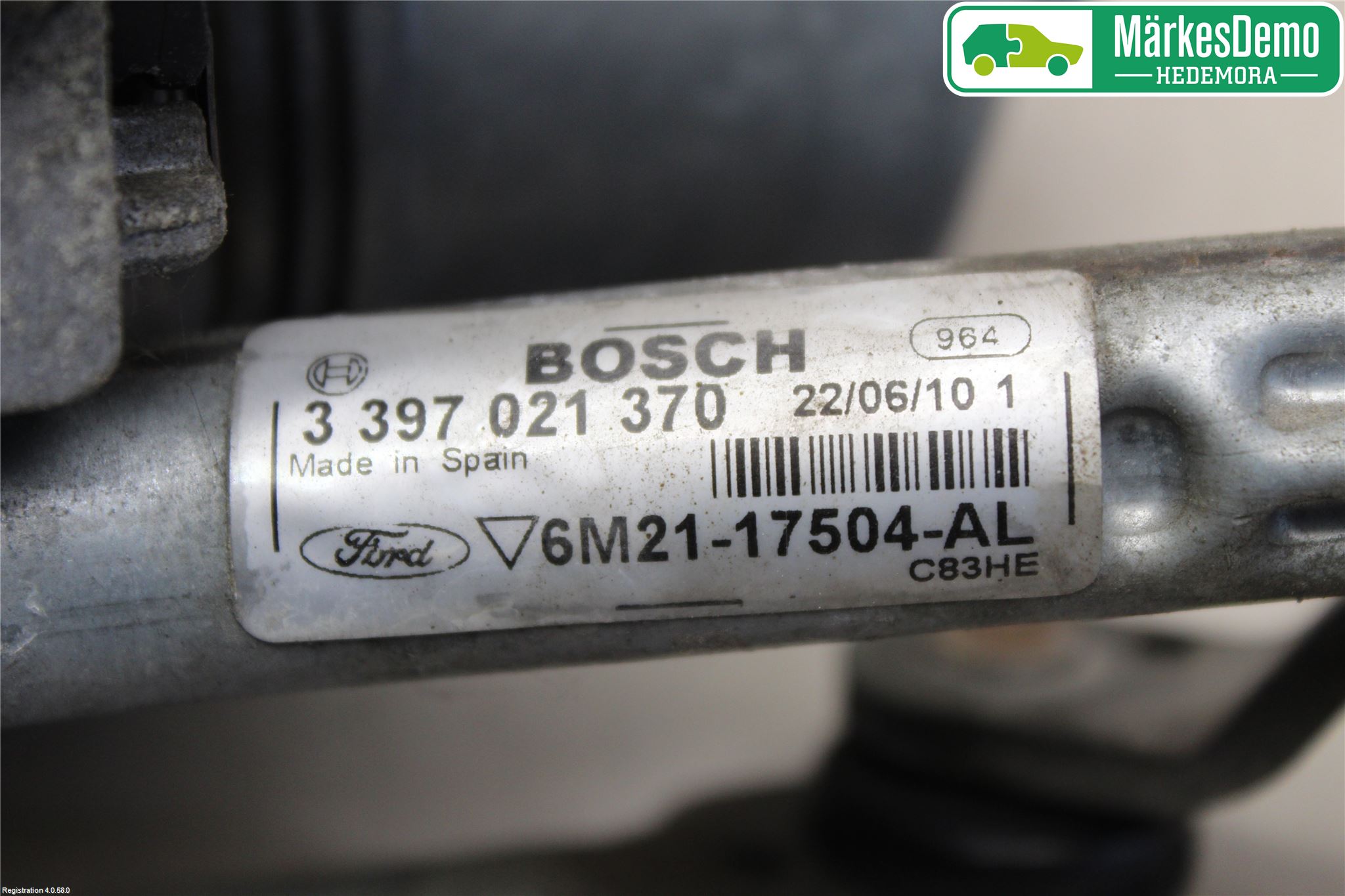 Ford S-MAX 06-15 Viskeroverføring Frontrute
