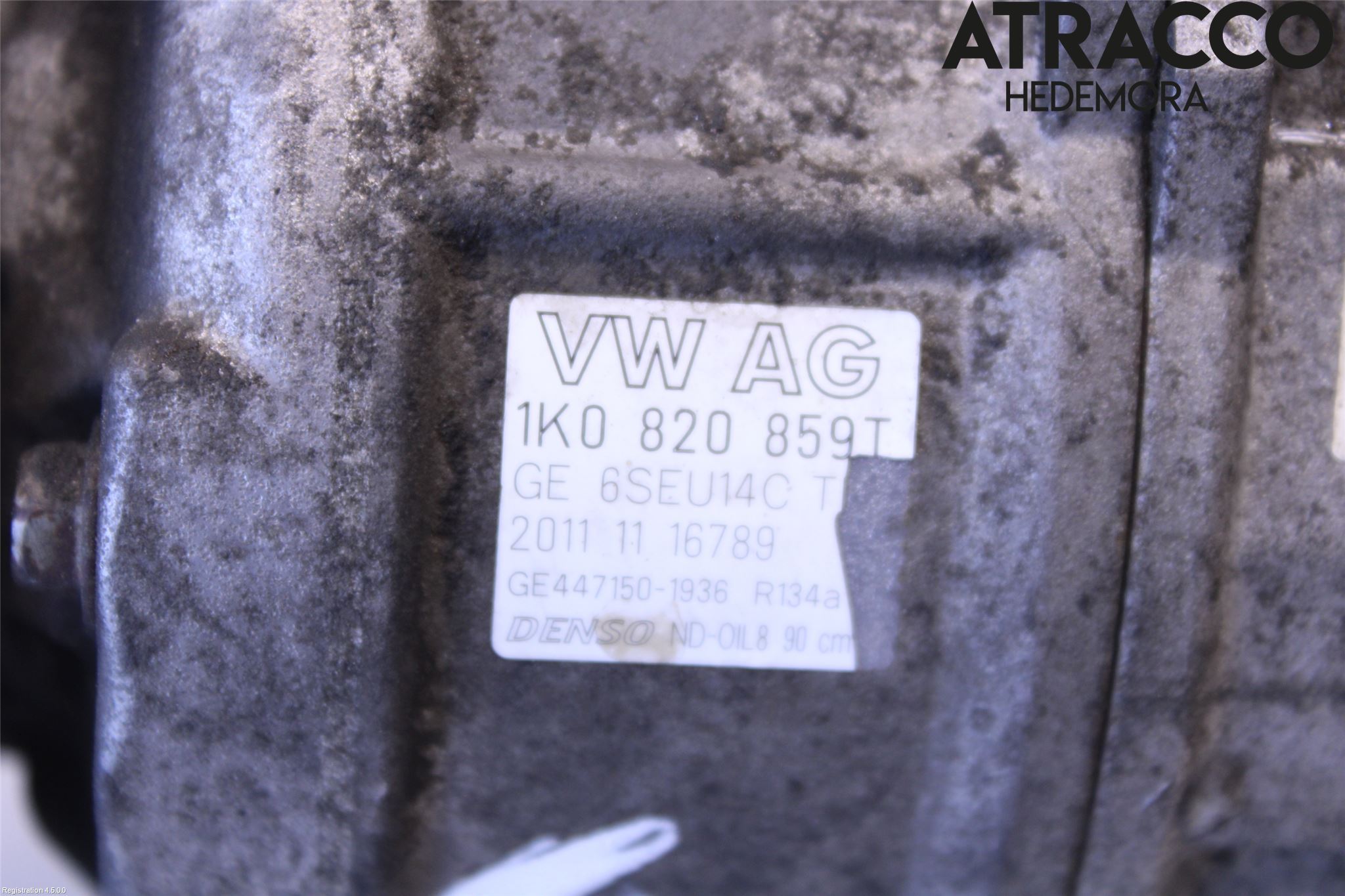 Volkswagen VW PASSAT 11-14 Varme Ac Kompressor