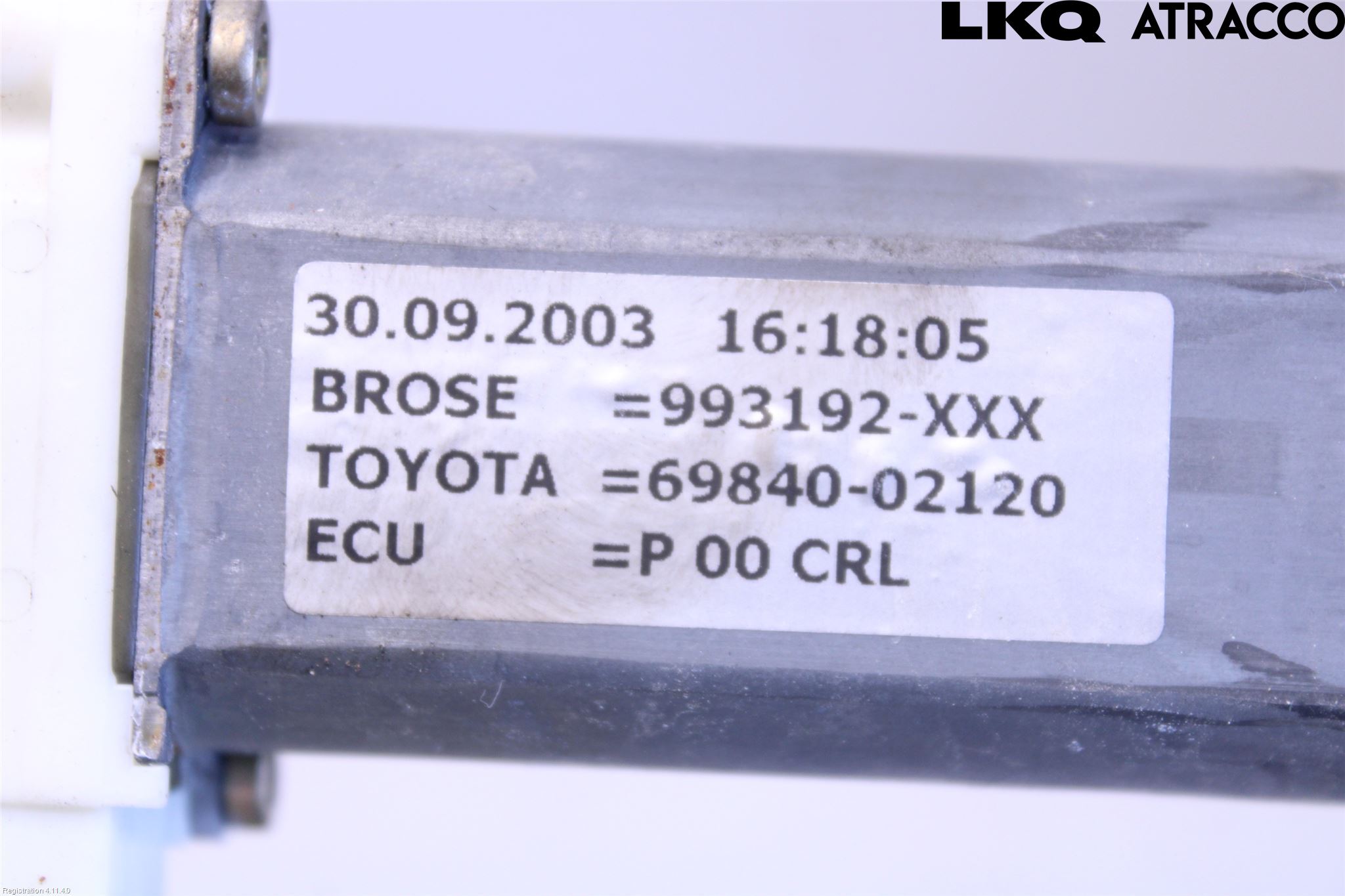 Toyota COROLLA 02-07 Vindusheis El Komp