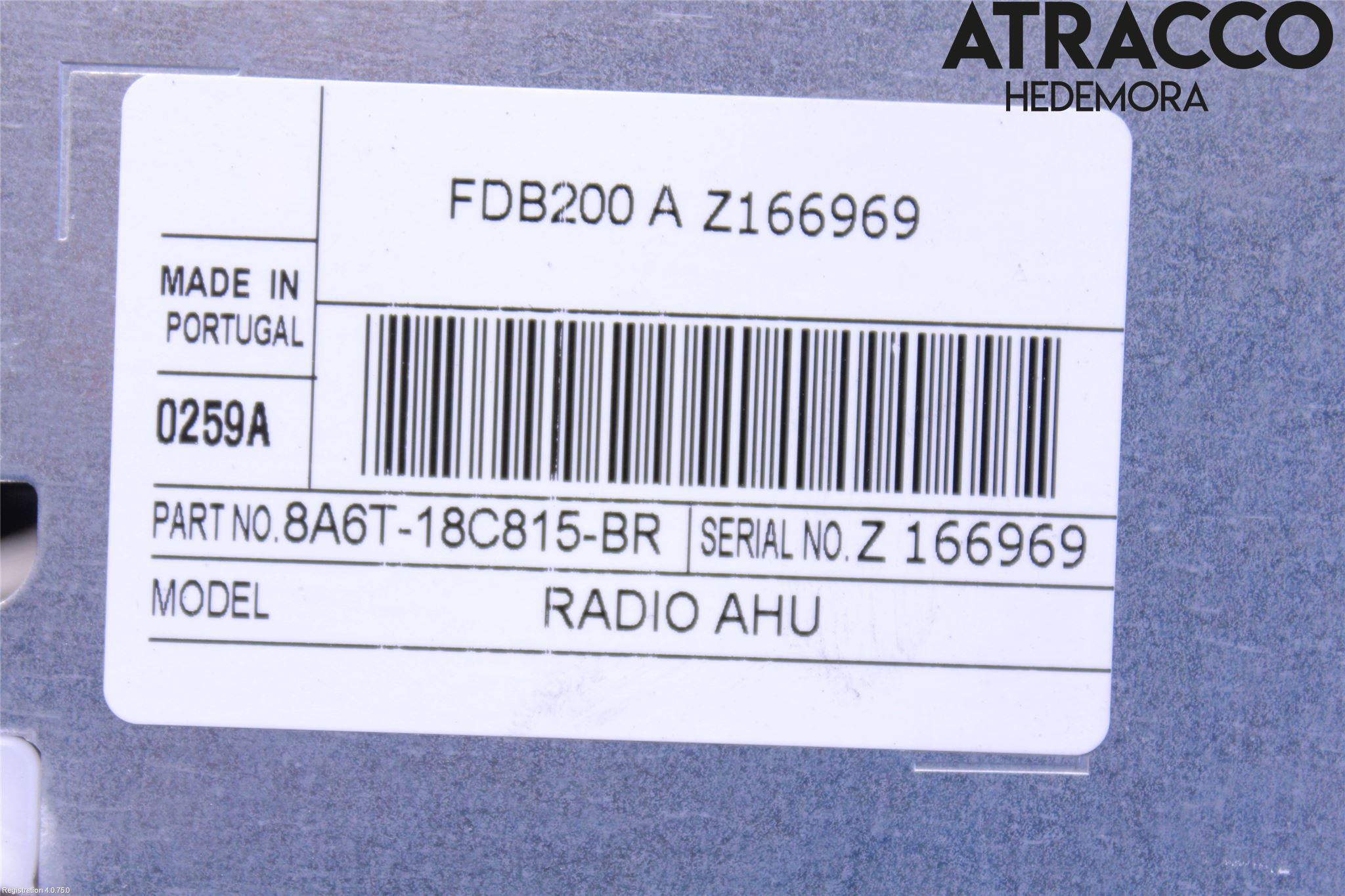 Ford FIESTA 09-12 Stereo Radio Med Cd