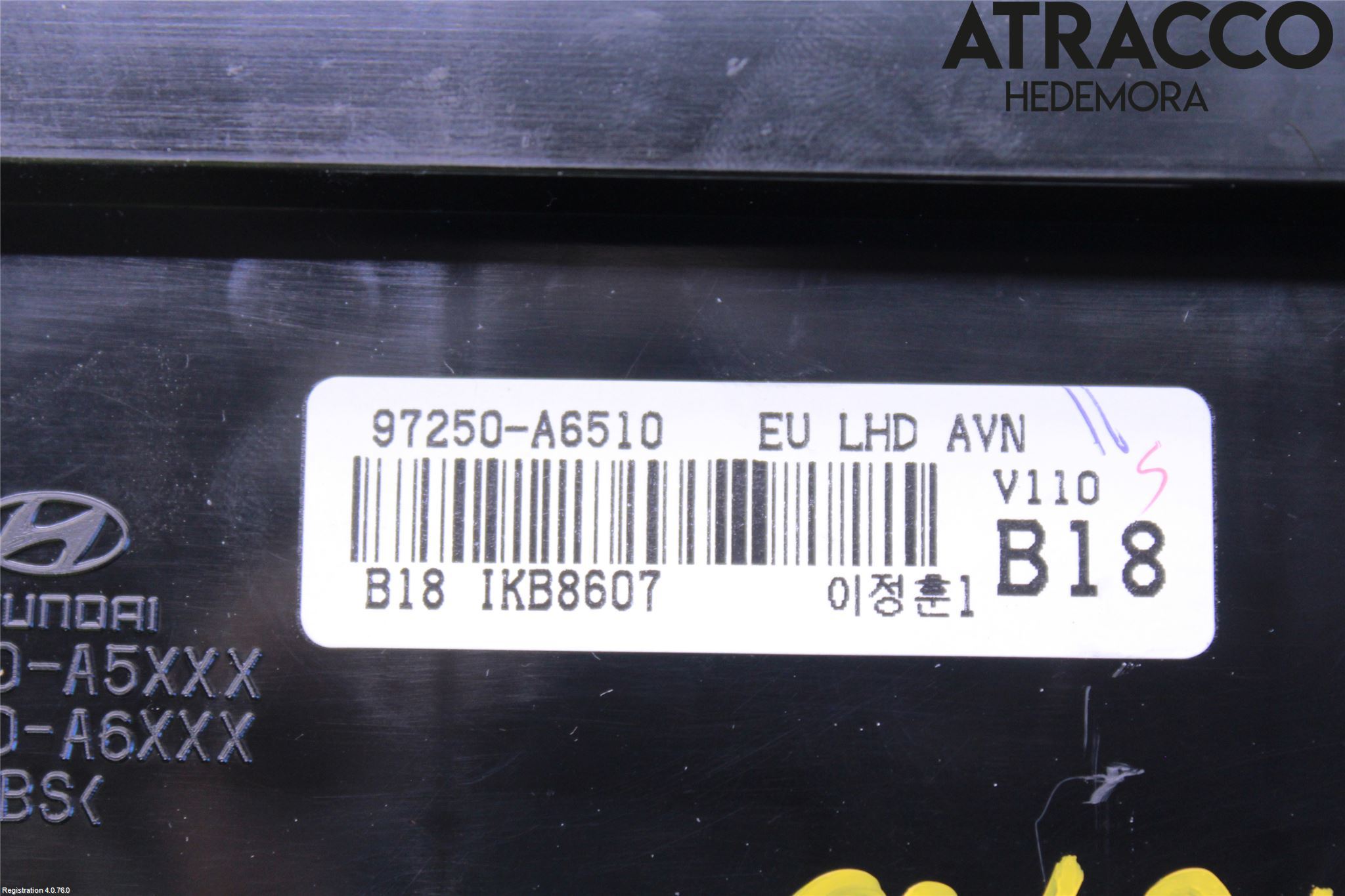 Hyundai i30 GD 13-17 Varme Ac Betjening-Display