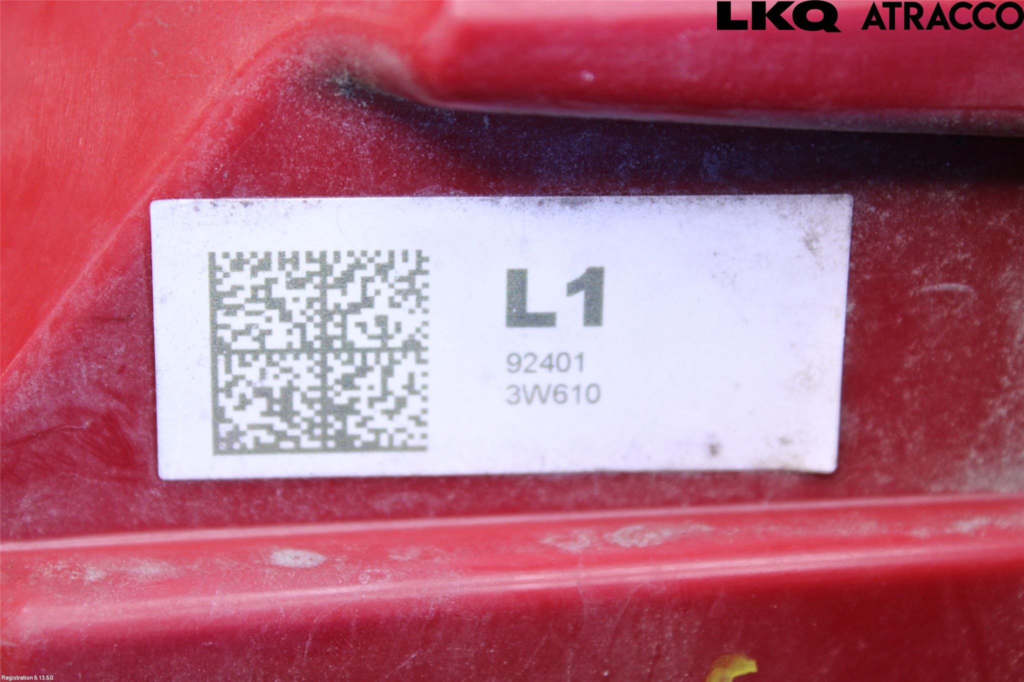 Kia SPORTAGE (SL) 11-15 Baklykt Venstre