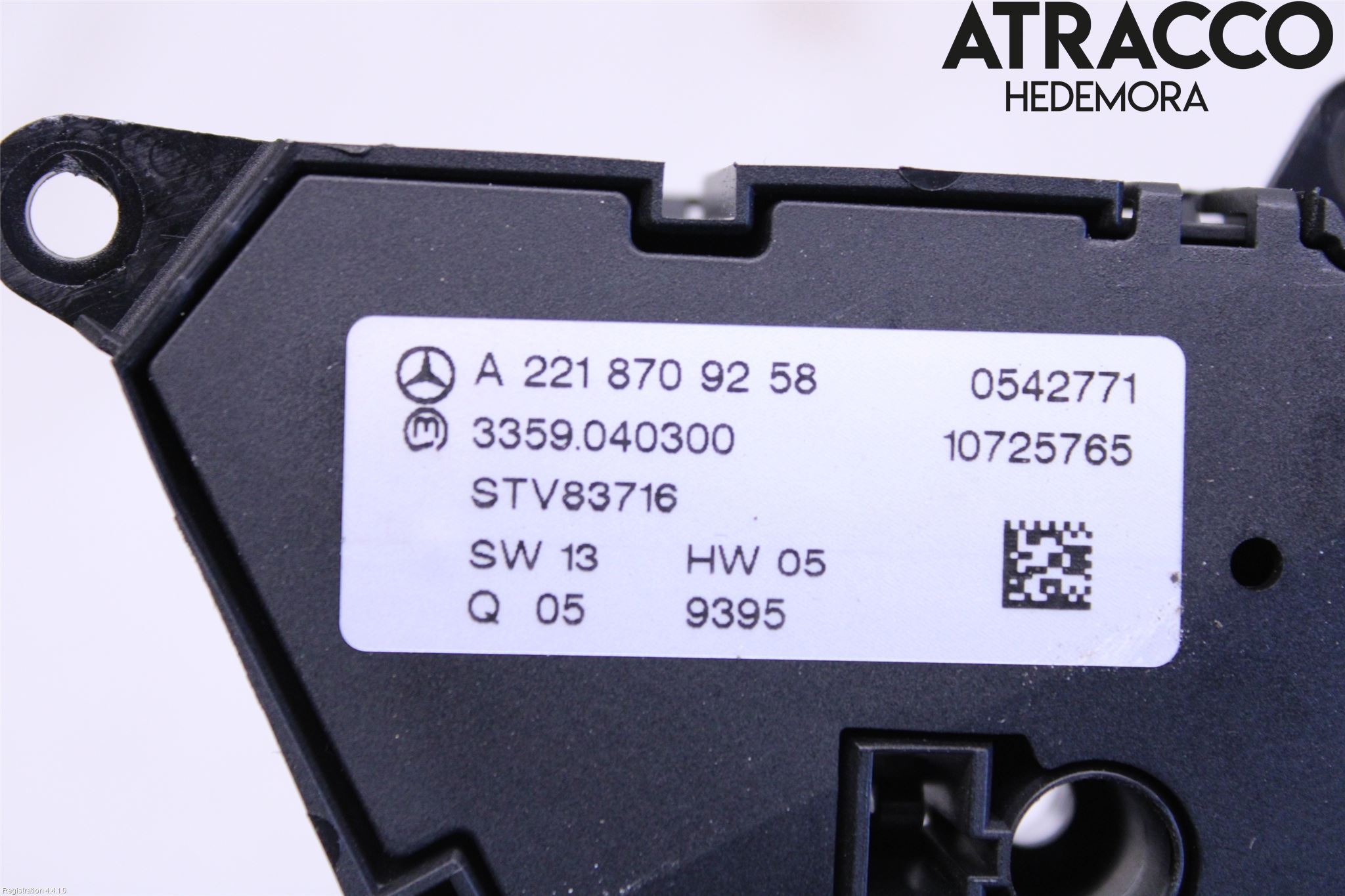 Mercedes-Benz MB S-KLASS (W221) 05-13 Bryter Sete Regulering