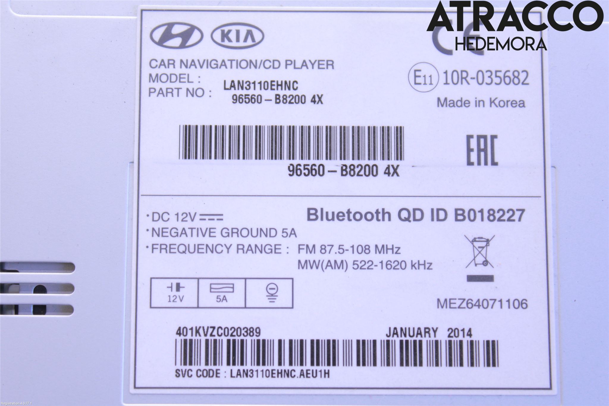 Hyundai SANTA FE 13-18 Stereo Radio Med Cd