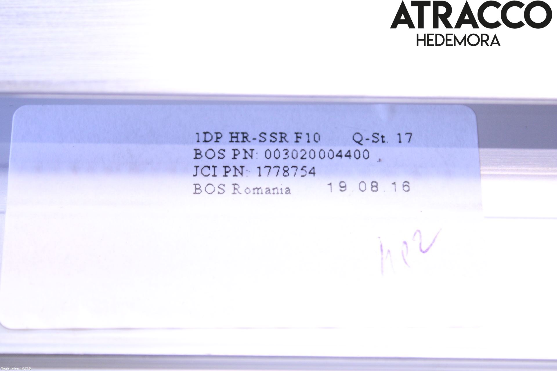 BMW 5 F10/F11/F18 09-17 Innr Solskjerm