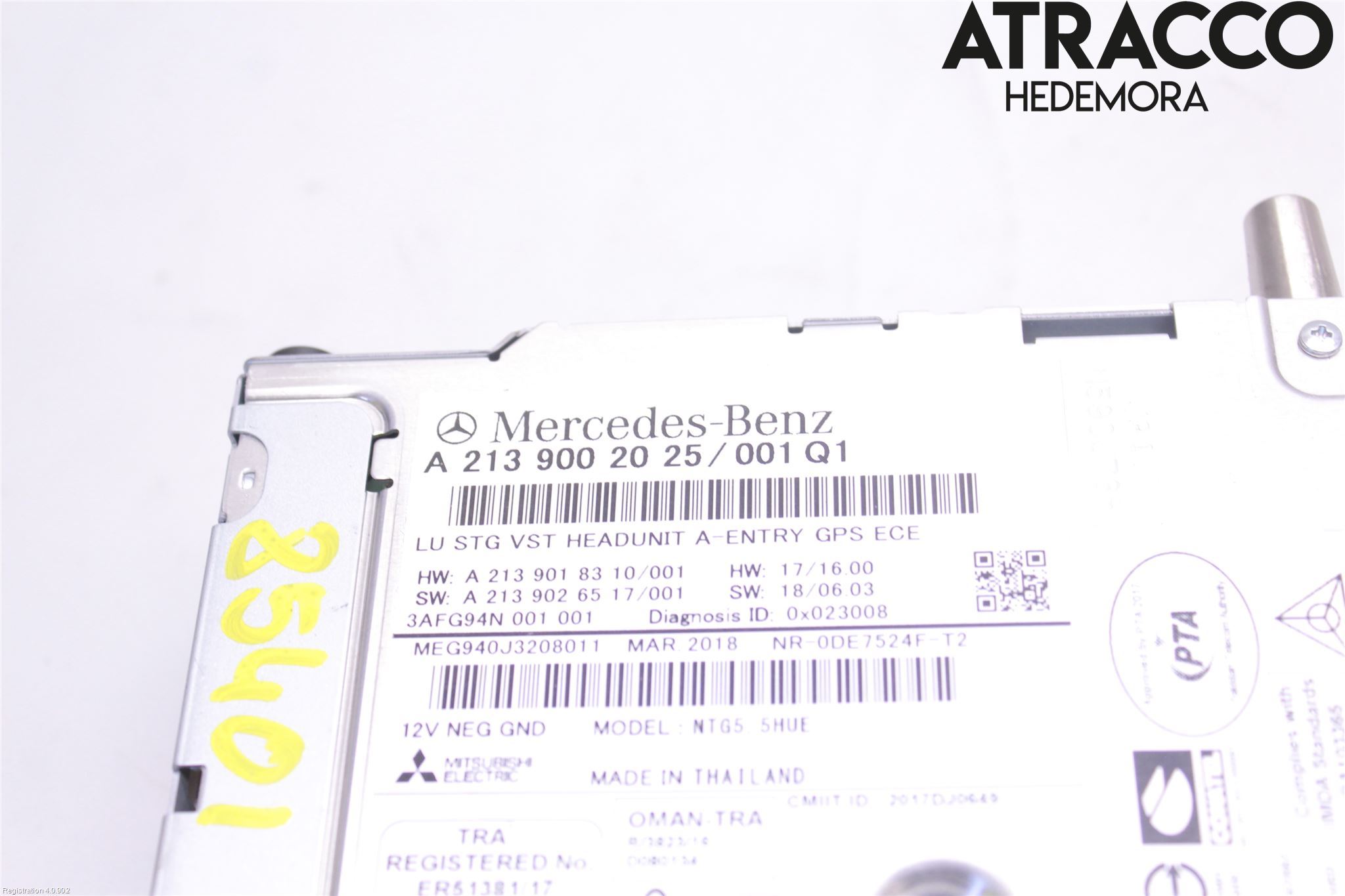 Mercedes-Benz MB C-KLASS (W205) 14-21 Stereo Radio Med Cd